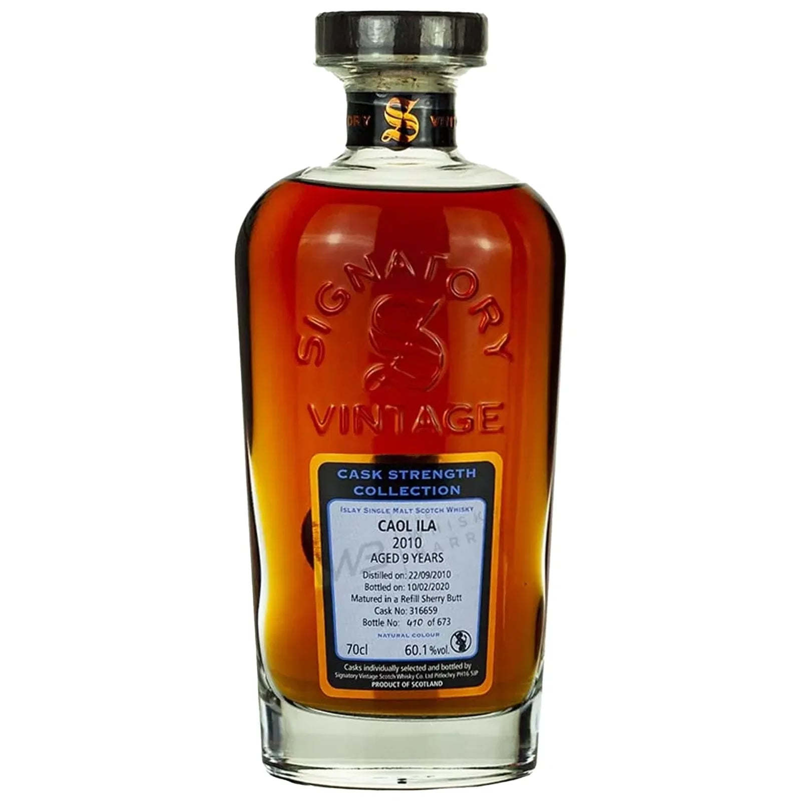 Caol Ila 9 Years Old 2010 Cask Strength Collection Signatory Vintage 316659