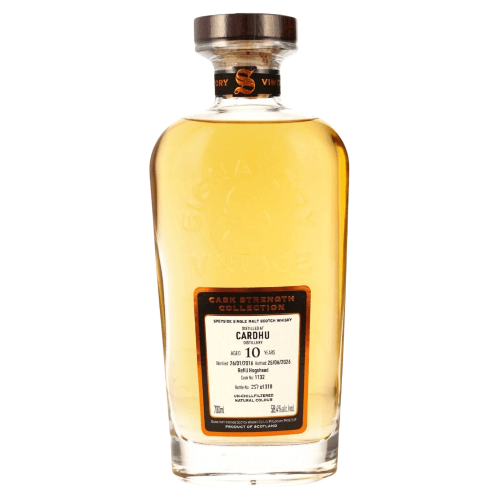 Cardhu 10 Years Old 2016 Signatory Vintage Cask Nr.1132