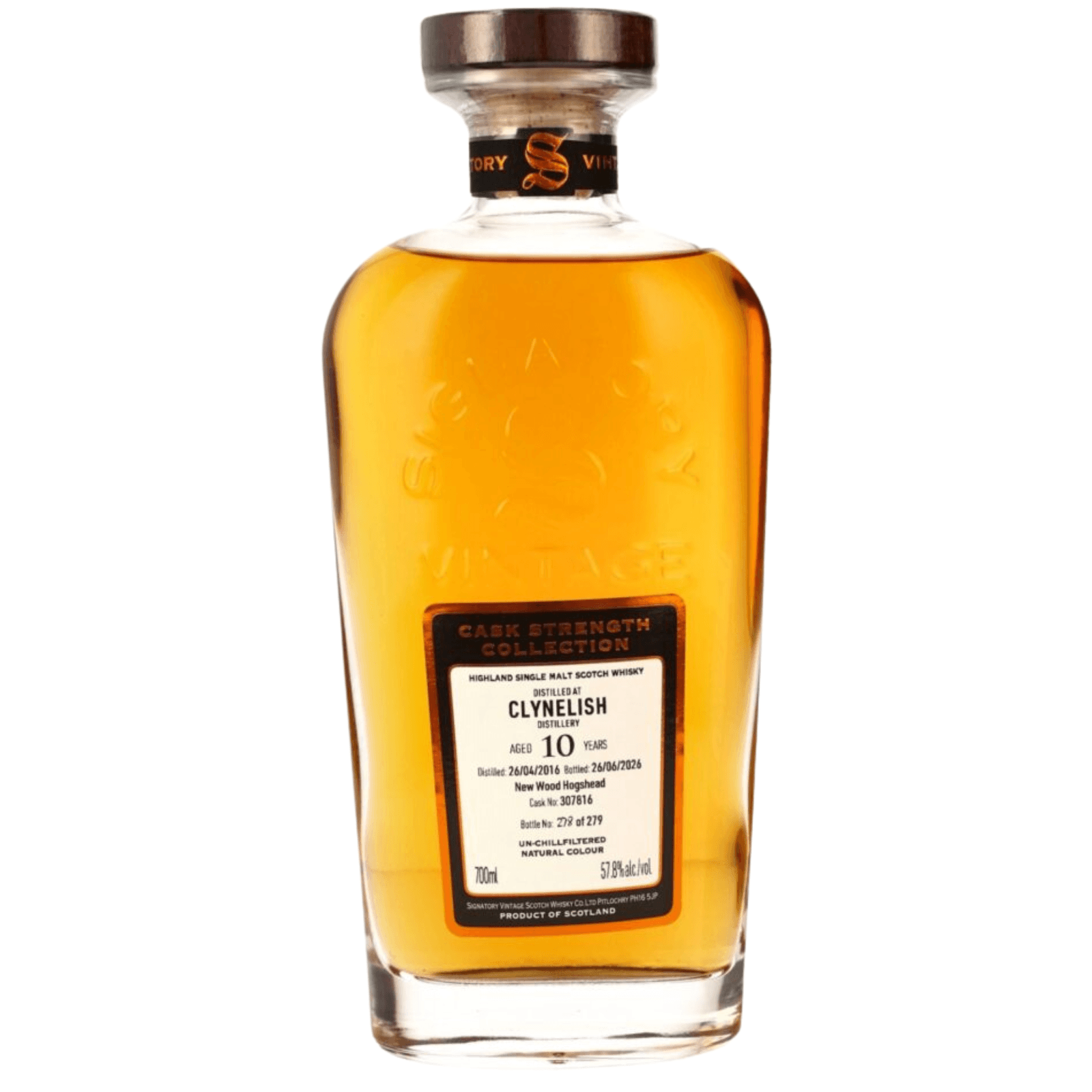 Clynelish 10 Years Old 2016 Signatory Vintage Cask Nr.307816
