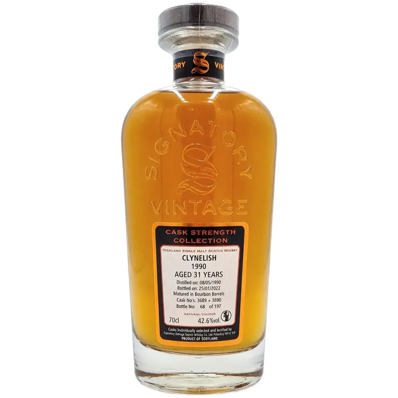 Clynelish 31 Years Old 1990 Cask Strength Collection Symington’s Choice Signatory Vintage 3689 + 3690