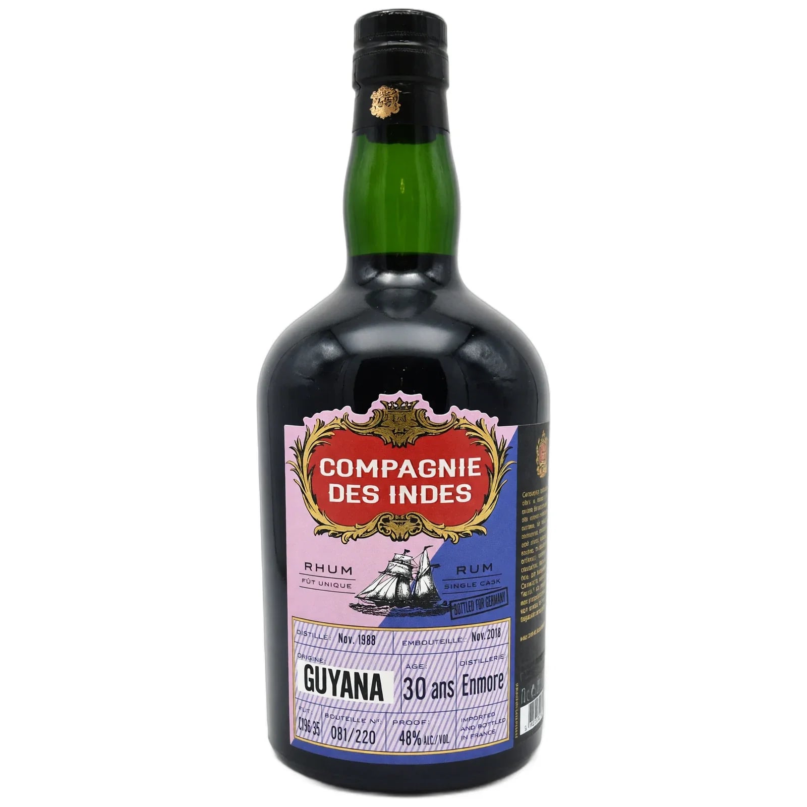 Compagnie des Indes 30 Years Old 1988 Guyana Single Cask Cask Strength