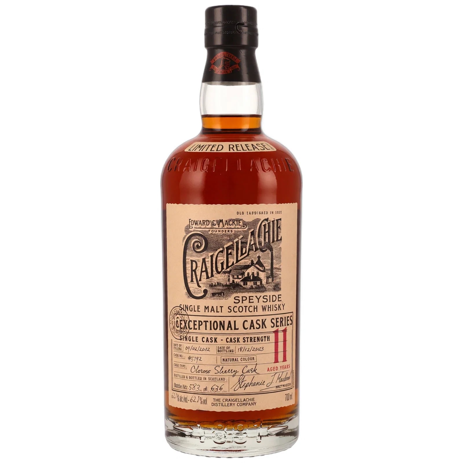 Craigellachie 11 Years Old 2012 Exceptional Cask Series Cask Nr. 5192