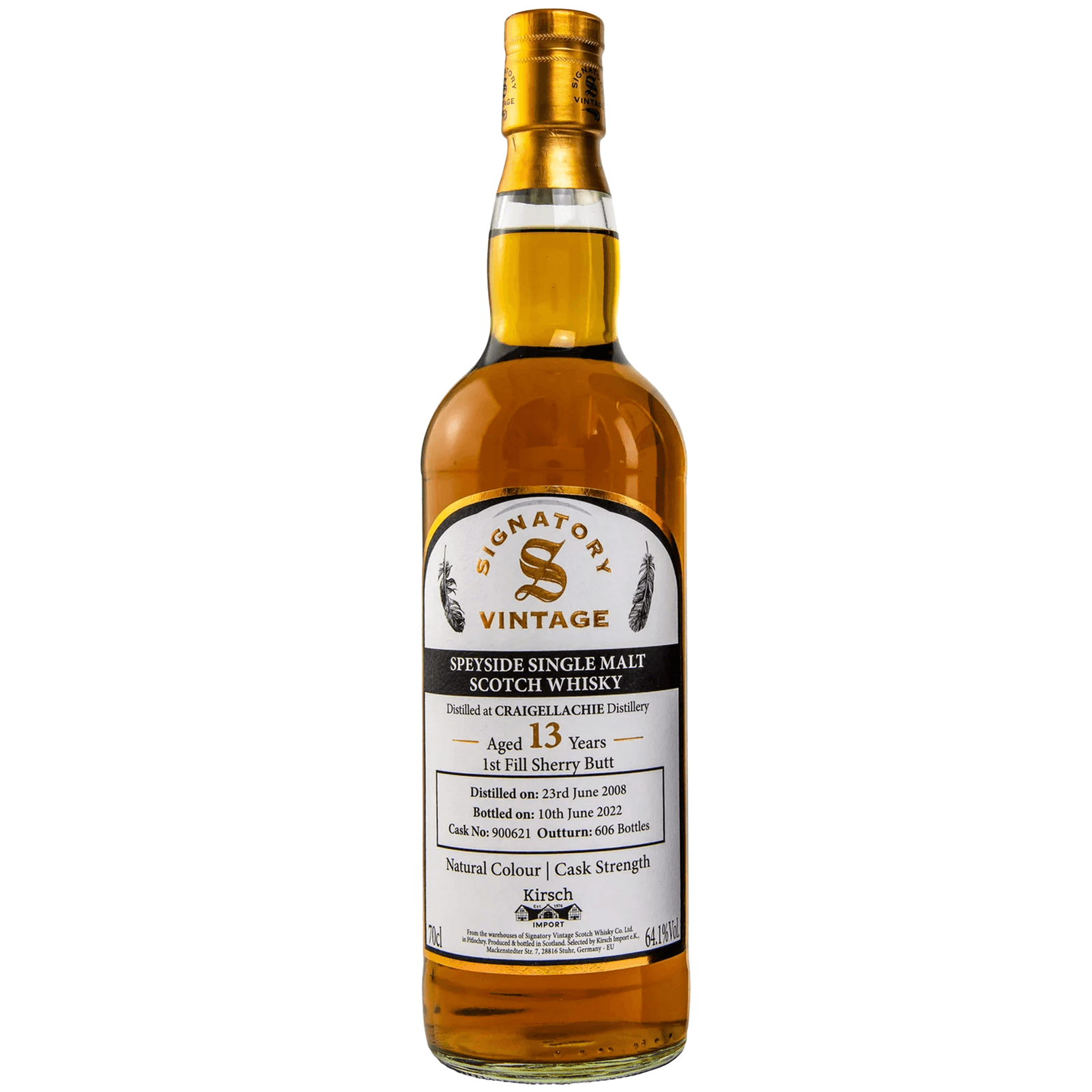 Craigellachie 13 Years Old 2008 Natural Colour | Cask Strength Signatory Vintage 900621