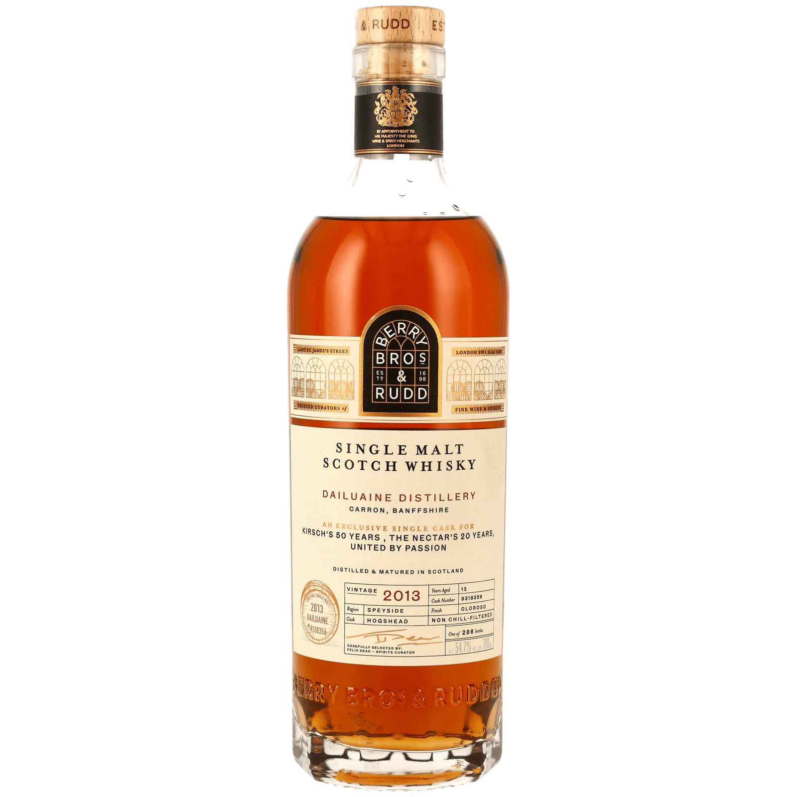 Dailuaine 13 Years Old 2013 Berry Bros. & Rudd Cask Nr.9318356