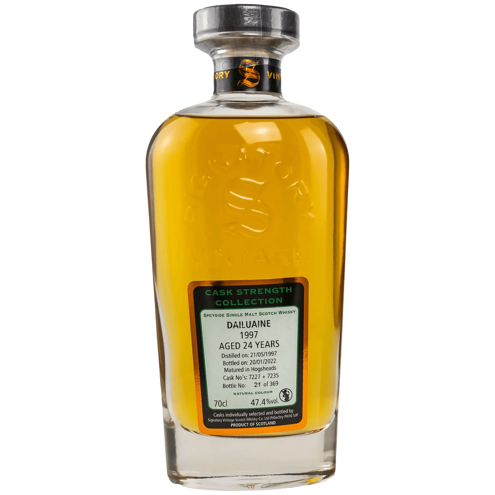 Dailuaine 24 Years Old 1997 Cask Strenght Collection Signatory Vintage 7227 + 7235