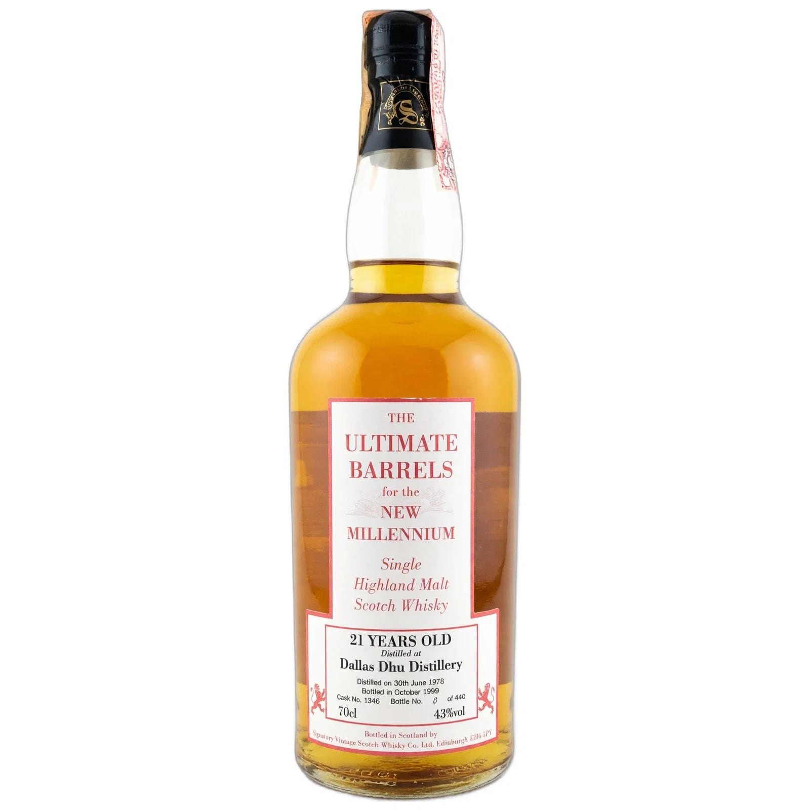 Dallas Dhu 21 Years Old 1978 The Ultimate Barrels For The New Millennium Signatory Vintage Cask Nr. 1346
