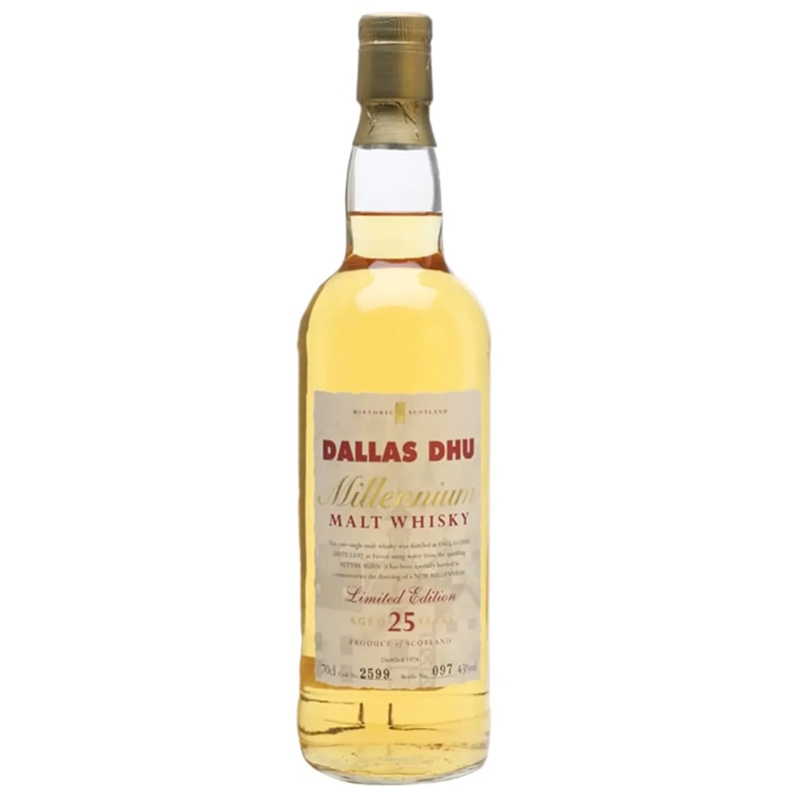 Dallas Dhu 25 Years Old 1999 Millennium Limited Edition Nr. 2599