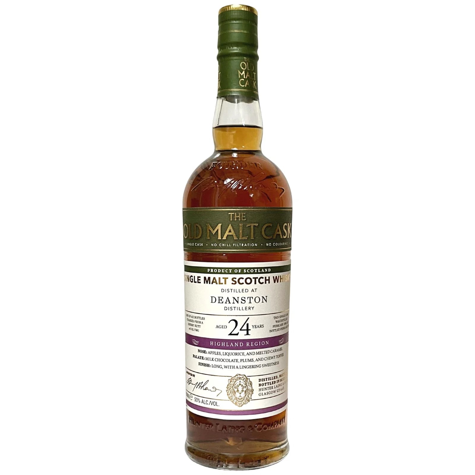 Deanston 24 Years Old 1996 The Old Malt Cask Hunter Laing HL 17661