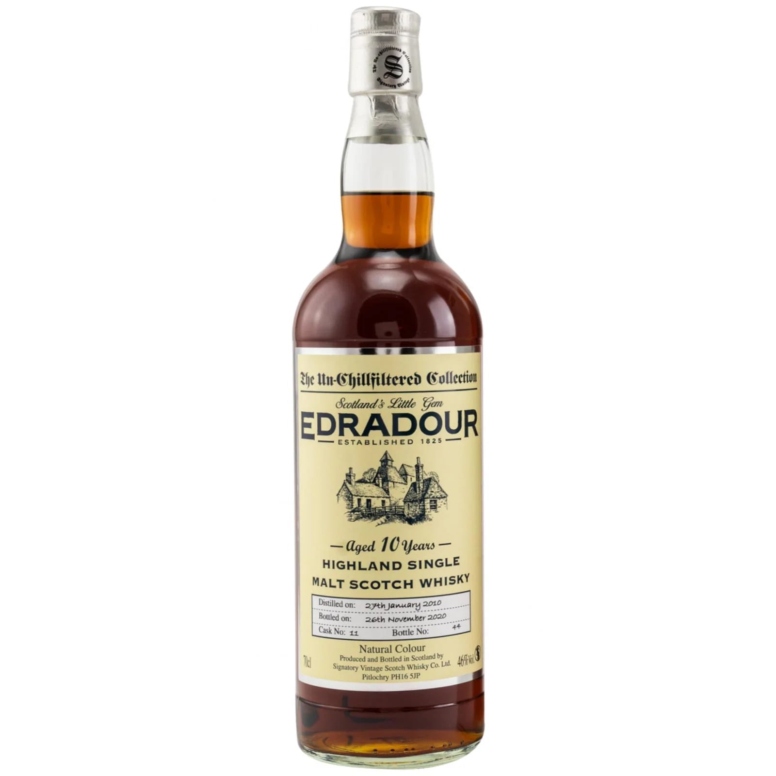 Edradour 10 Years Old 2010 The Un-Chillfiltered Collection Signatory Vintage 11