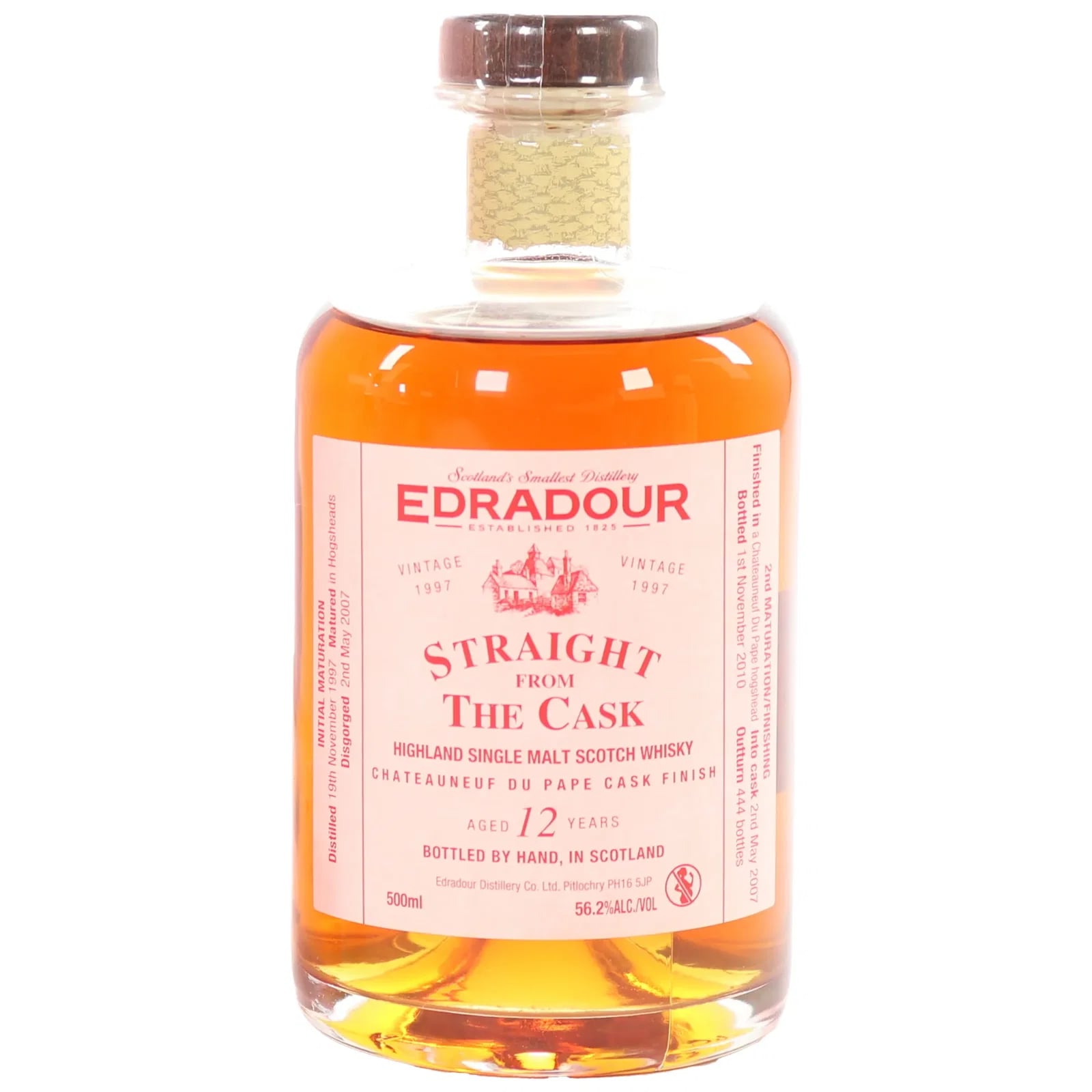 Edradour 12 Years Old 1997 Straight From The Cask Châteauneuf-du-pape Cask Finish