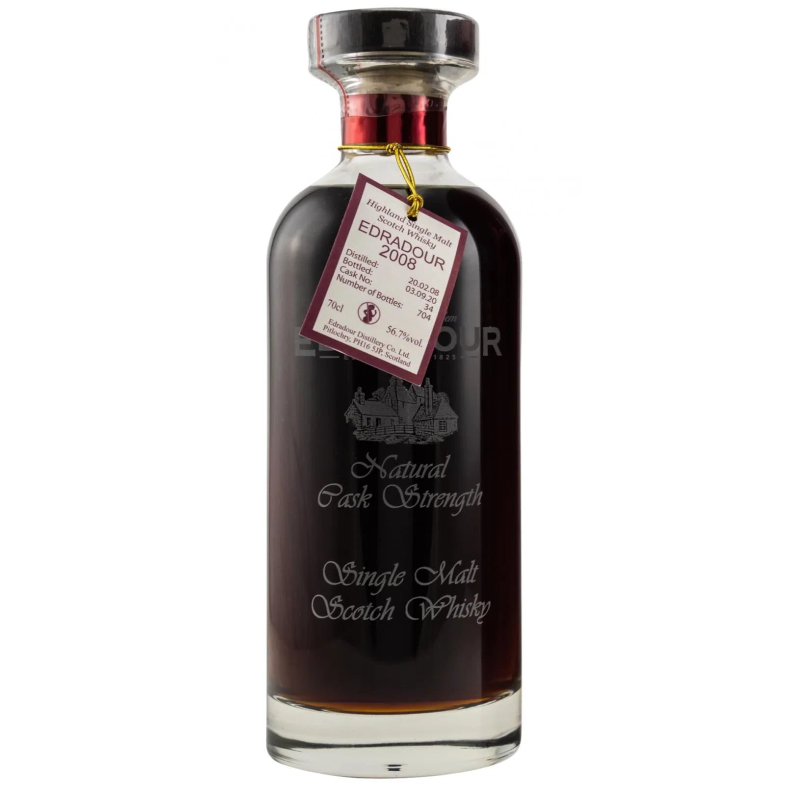 Edradour 12 Years Old 2008 Natural Cask Strength 34