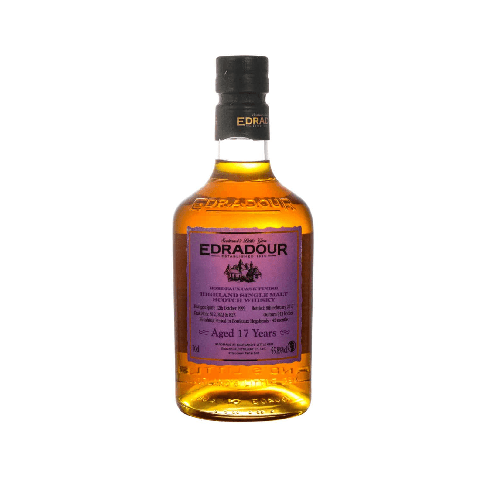 Edradour 17 Years Old 1999 Bordeaux Cask Finish 812, 822 & 823
