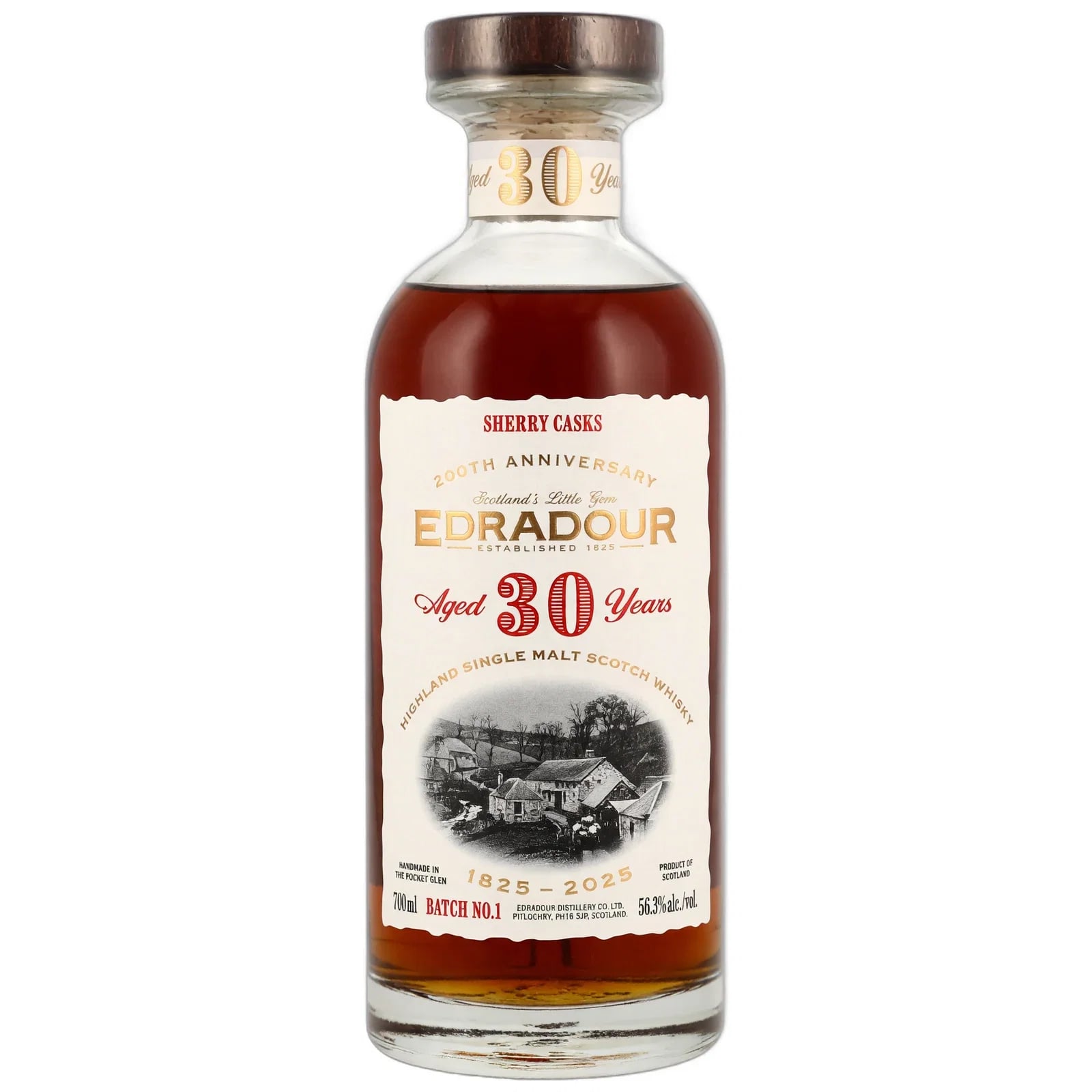 Edradour 30 Years Old 1995 200th Anniversary Sherry Casks Batch No. 1 Cask Nr. 2101 + 2109
