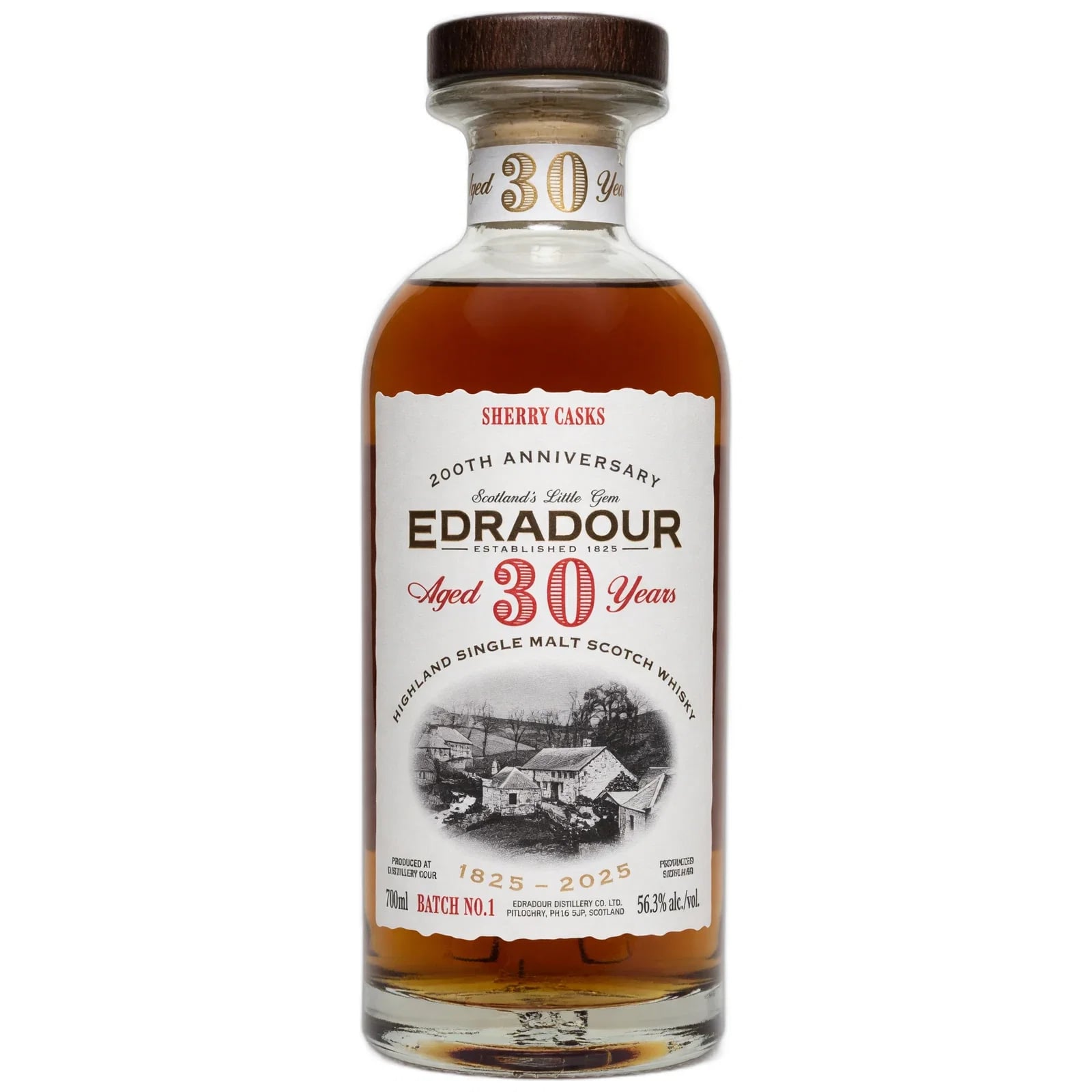 Edradour 30 Years Old 1995 200th Anniversary Sherry Casks Batch No. 1