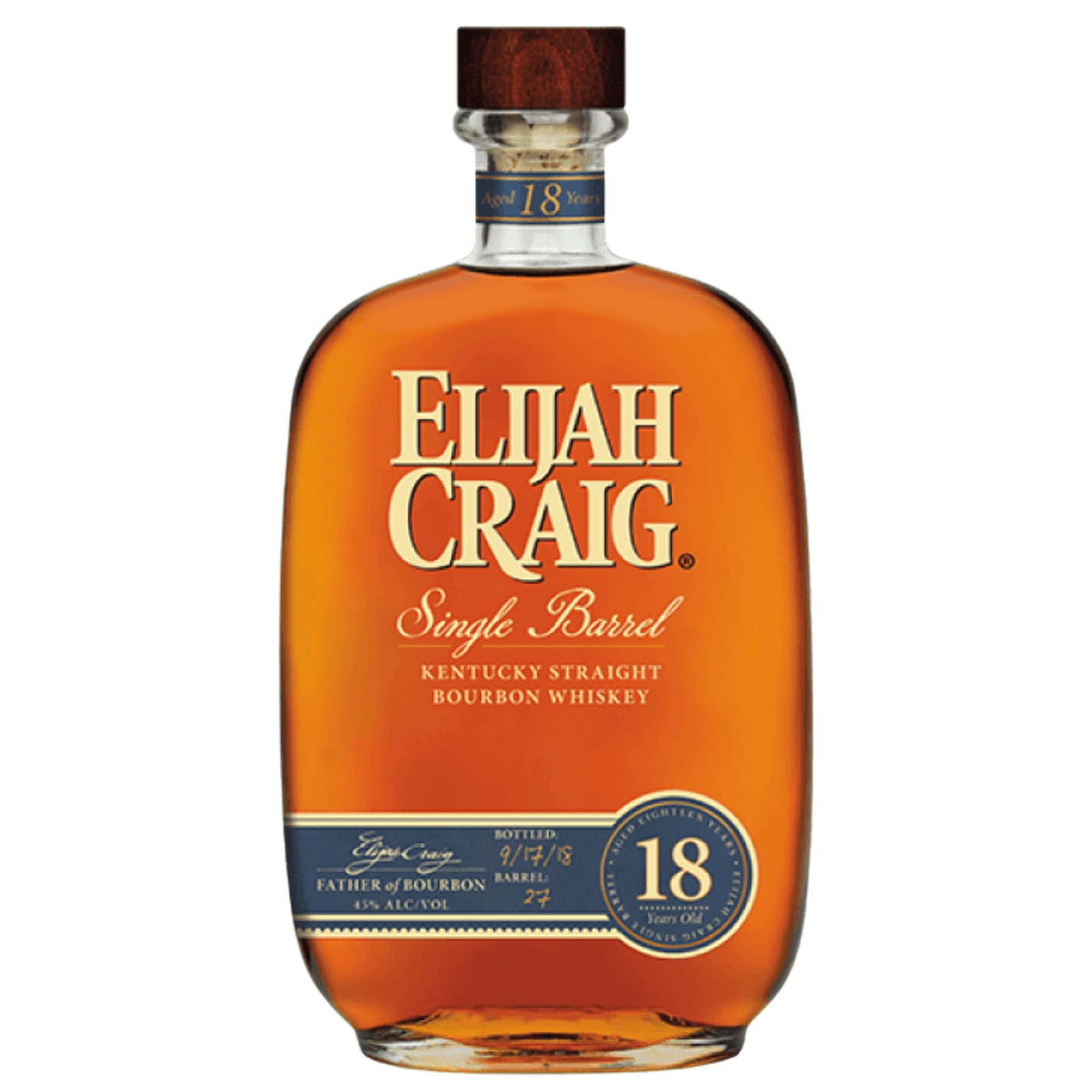 Elijah Craig 18 Years Old Single Barrel 75 cl
