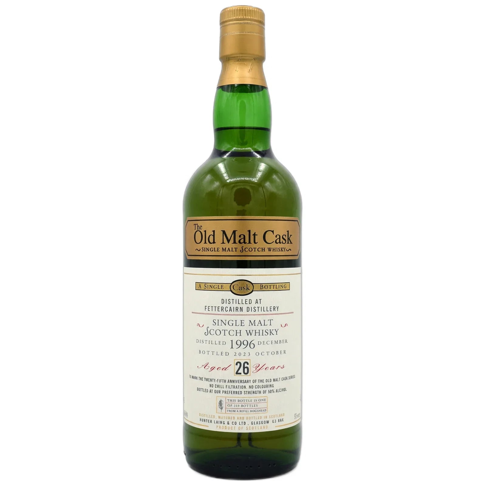 Fettercairn 26 Years Old 1996 The Old Malt Cask 25th Anniversary Hunter Laing