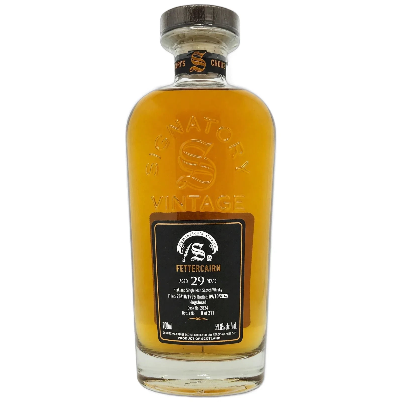 Fettercairn 29 Years Old 1995 Cask Strength Collection Symington’s Choice Signatory Vintage Cask Nr. 2824
