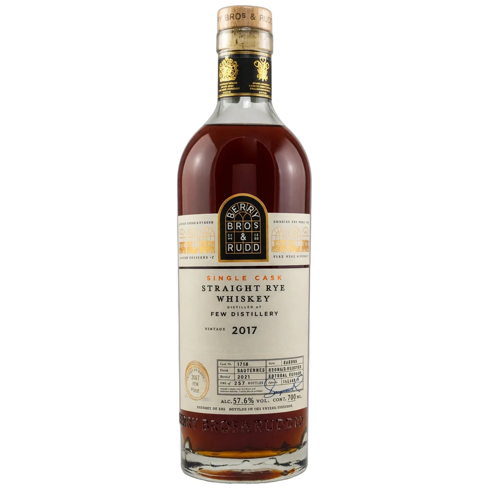 FEW 2017 Single Cask Berry Bros & Rudd Cask Nr. 1718