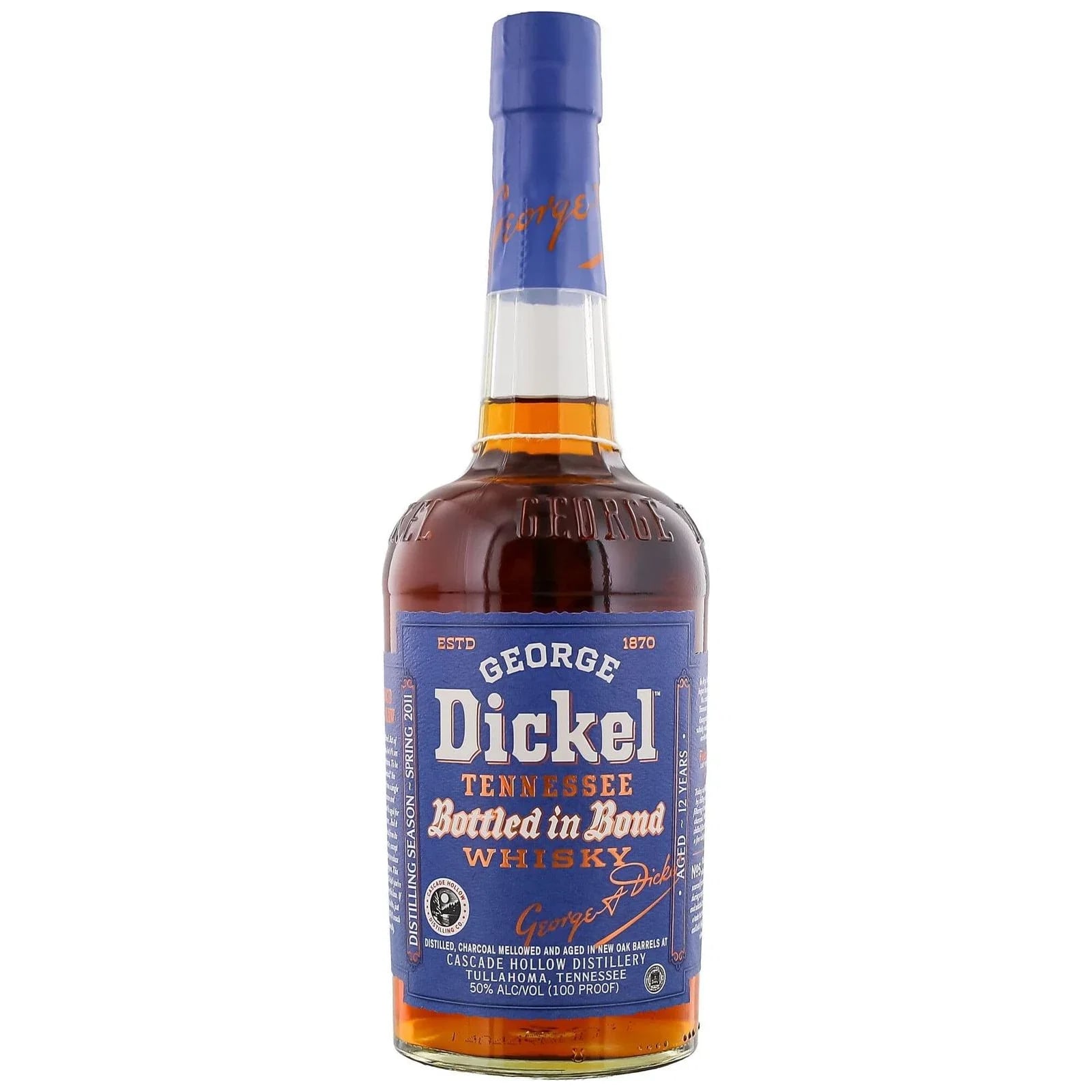 George Dickel 12 Years Old 2011 Bottled In Bond No. 5 75 cl