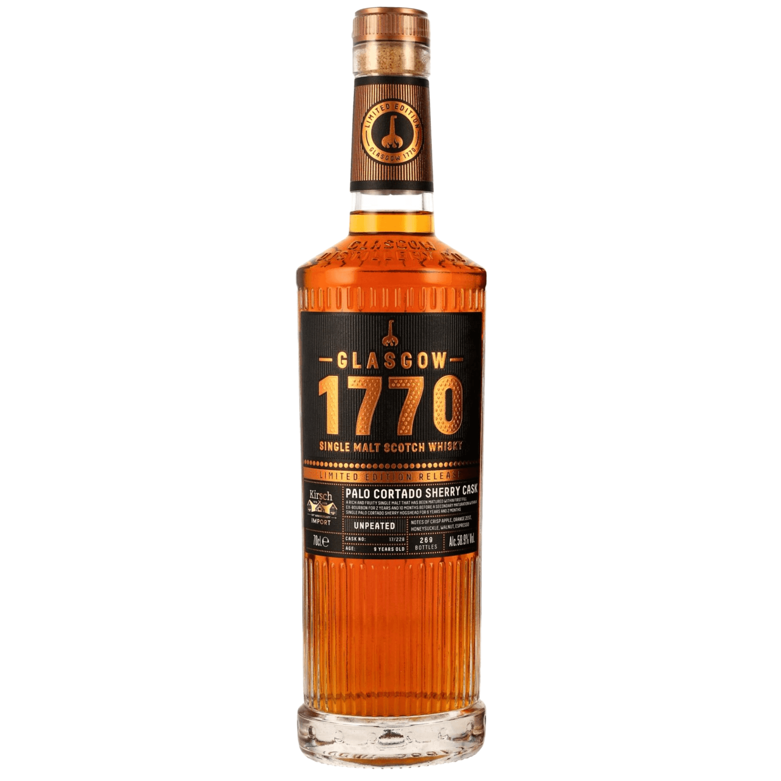Glasgow 9 Years Old 2017 Kirsch 50th Anniversary Cask Nr.17