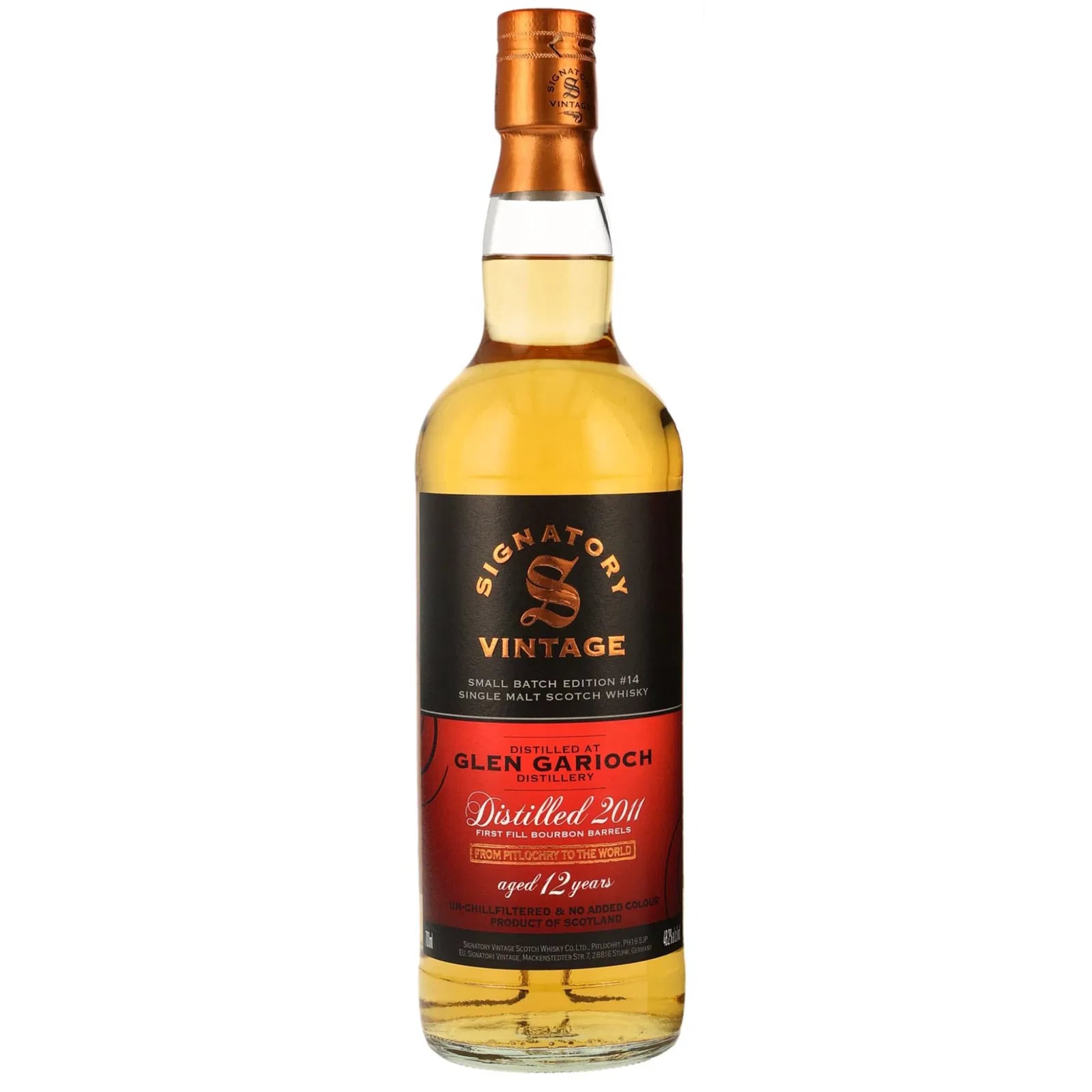 Glen Garioch 12 Years Old 2011 Small Batch Edition 14 Signatory Vintage