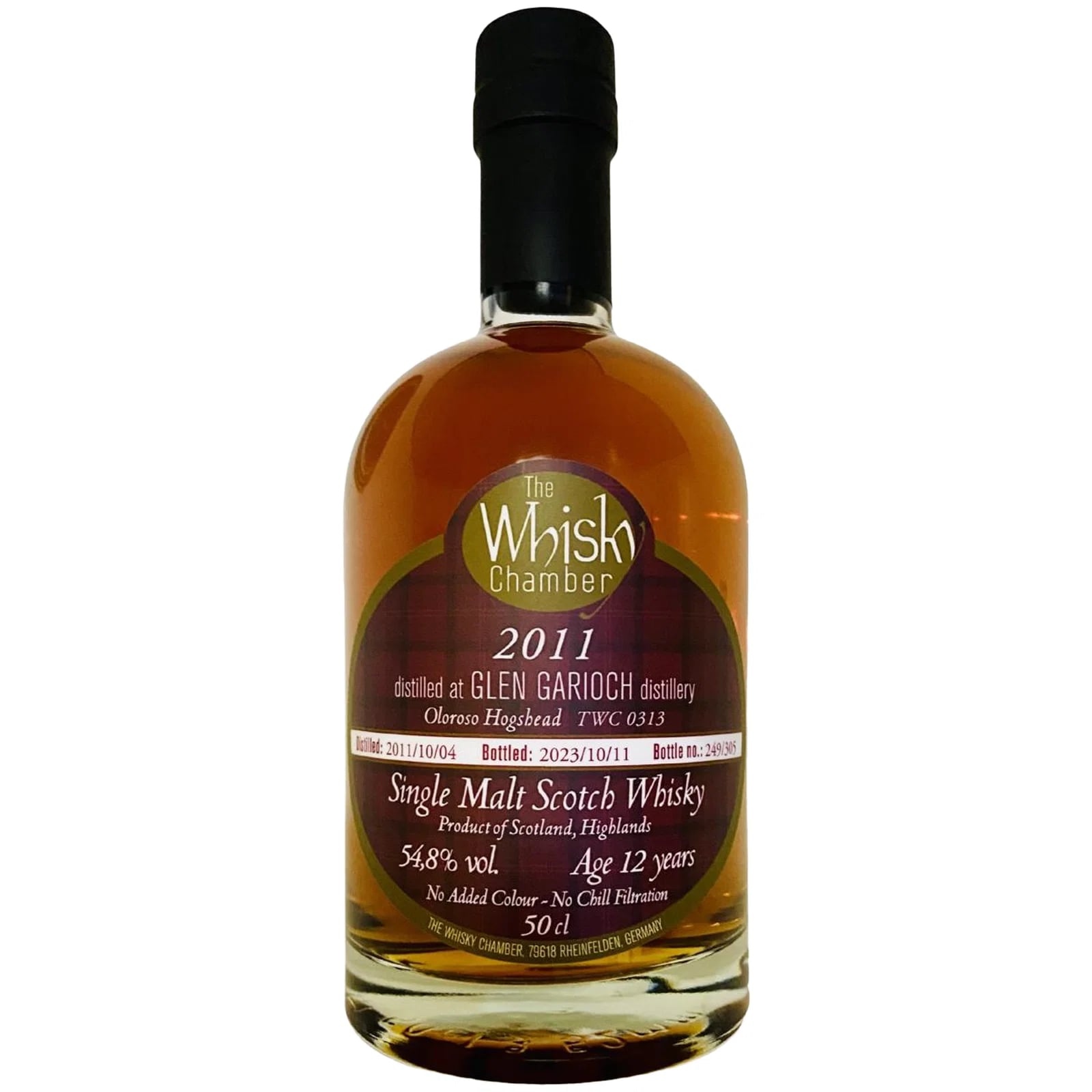 Glen Garioch 12 Years Old 2011 The Whisky Chamber TWC 0313