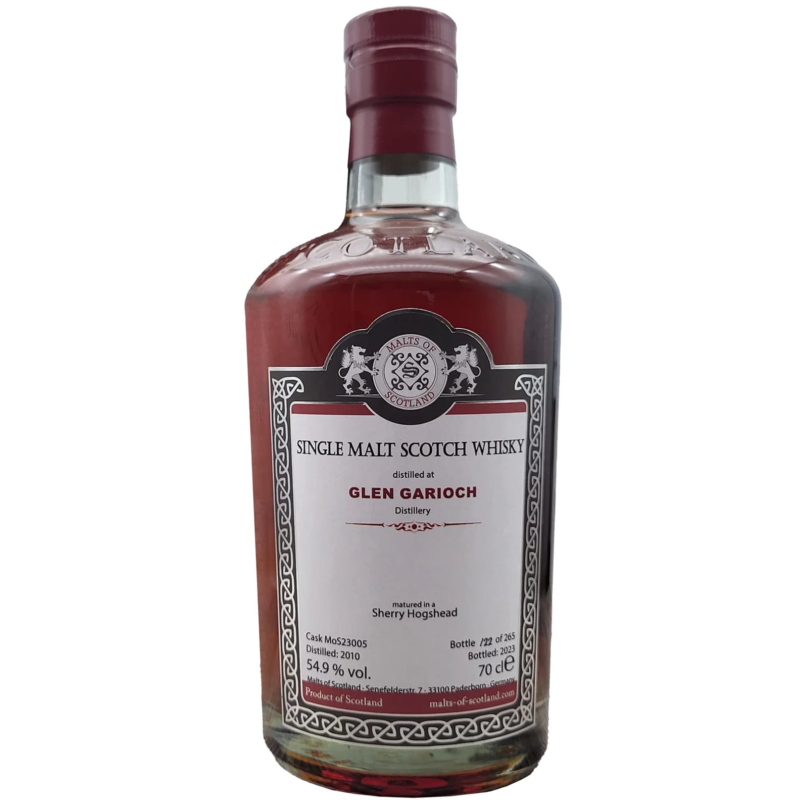 Glen Garioch 2010 Malts of Scotland MoS 23005