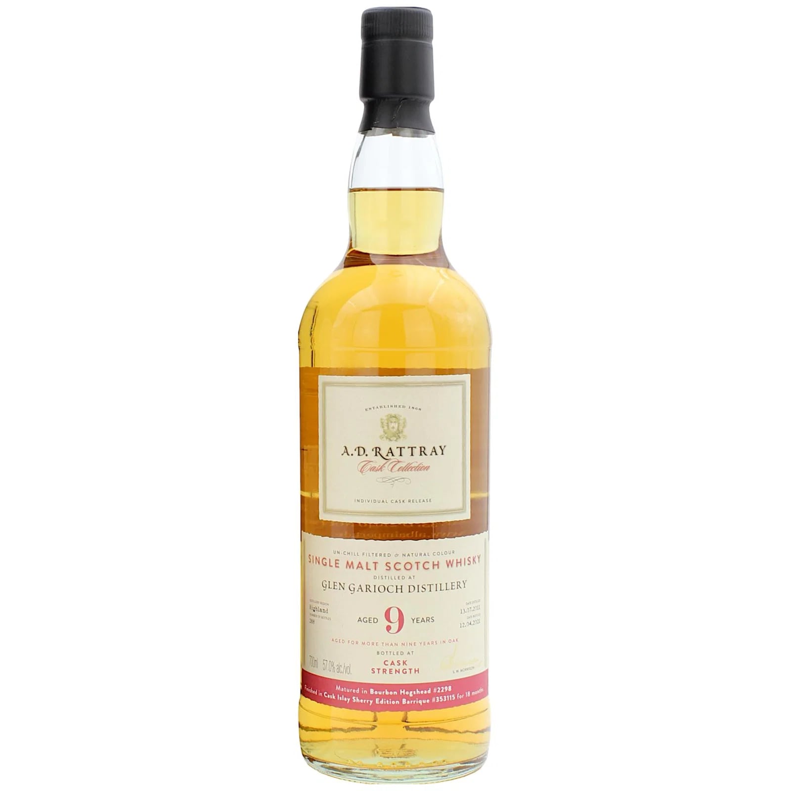 Glen Garioch 9 Years Old 2011 A.D. Rattray 2298/353115