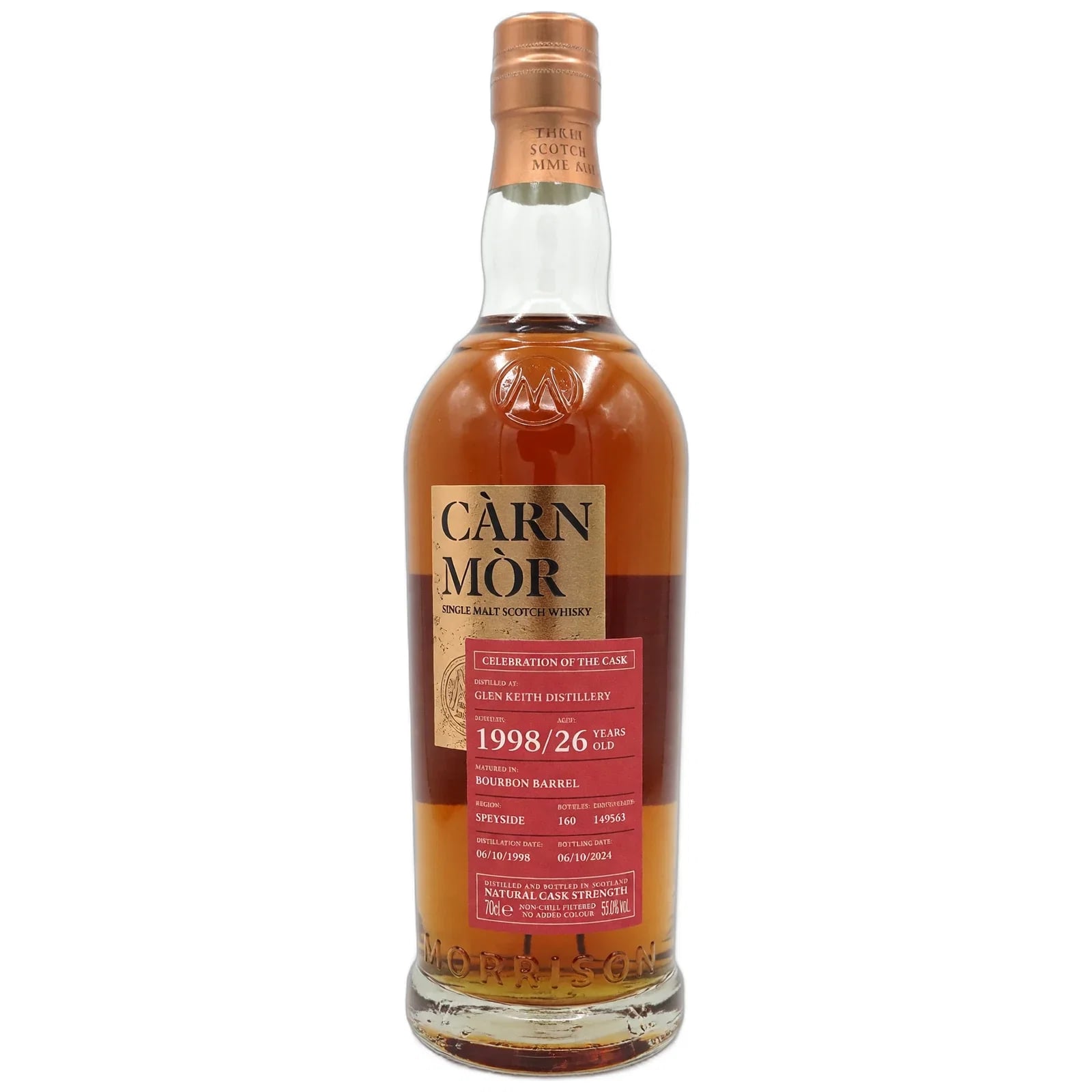 Glen Keith 26 Years Old 1998 Càrn Mòr Celebration Of The Cask Morrison Scotch Whisky Distillers