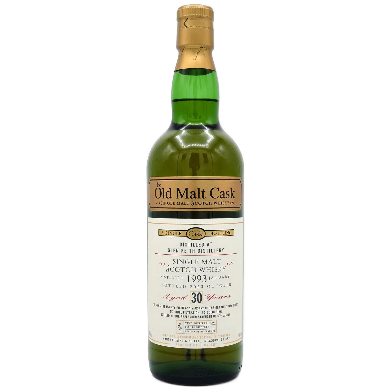 Glen Keith 30 Years Old 1993 The Old Malt Cask 25th Anniversary Hunter Laing