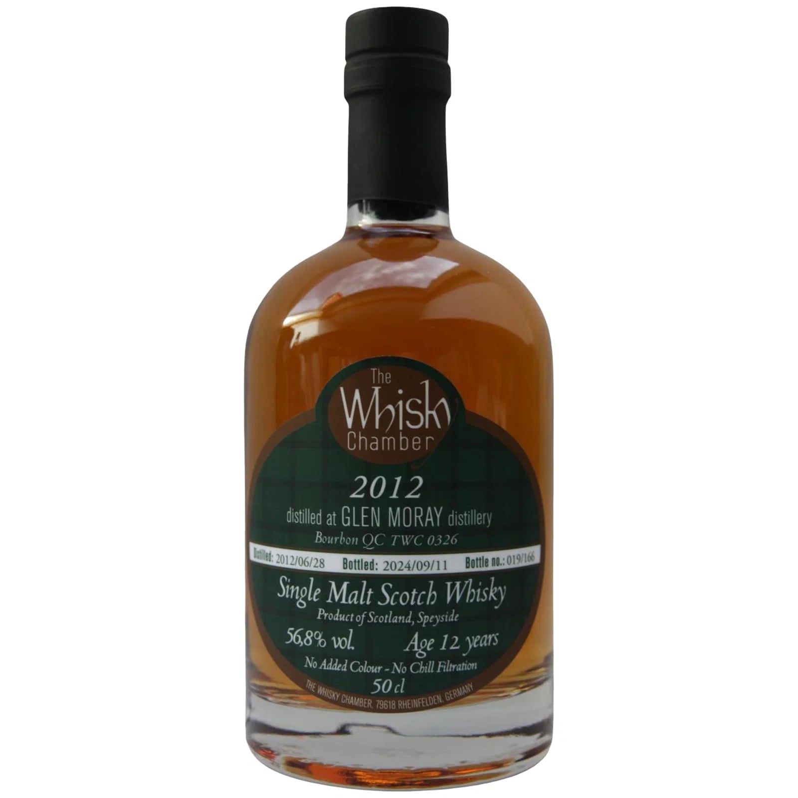 Glen Moray 12 Years Old 2012 The Whisky Chamber TWC 0326