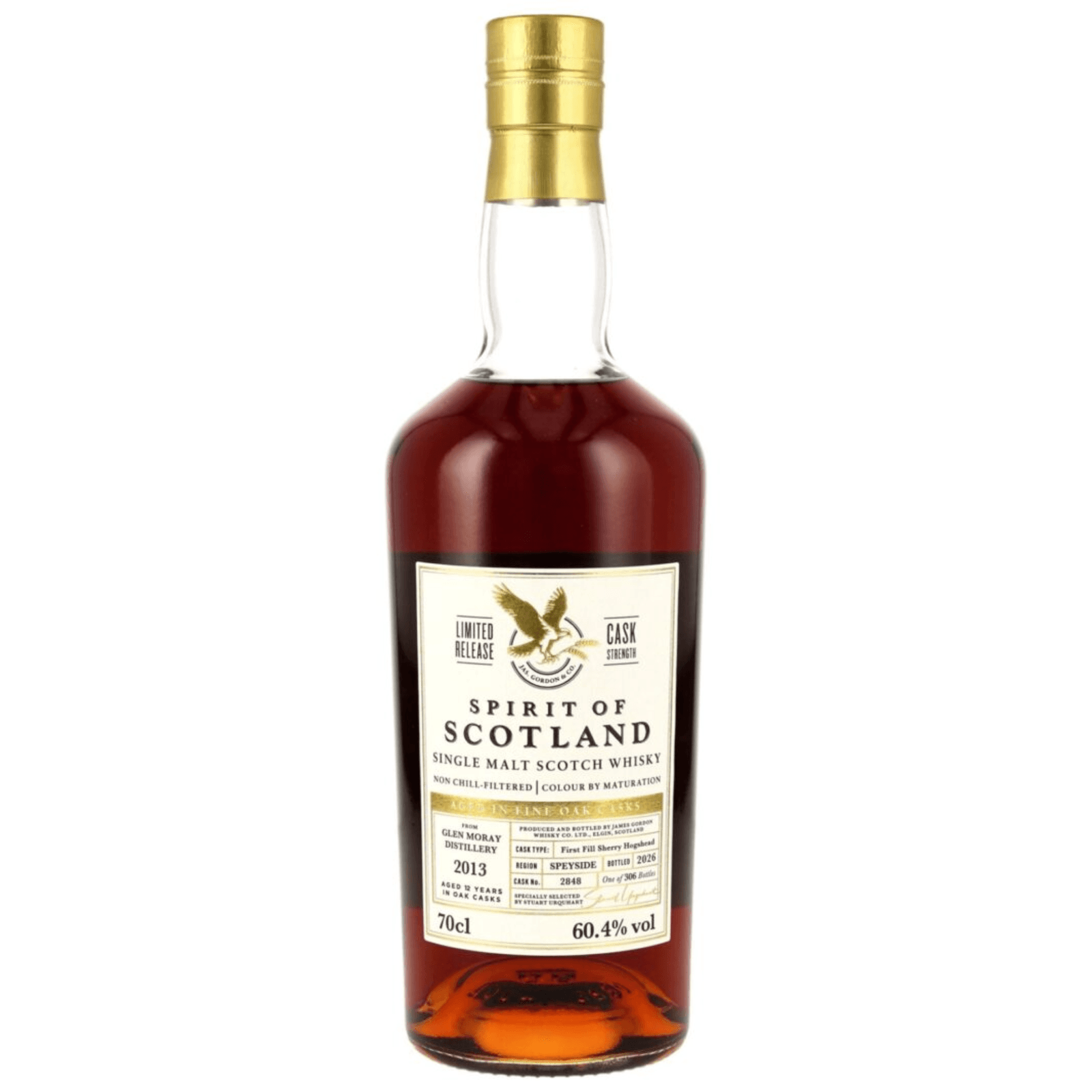 Glen Moray 12 Years Old 2013 Spirit Of Scotland Gordon & Macphail Cask Nr.2848