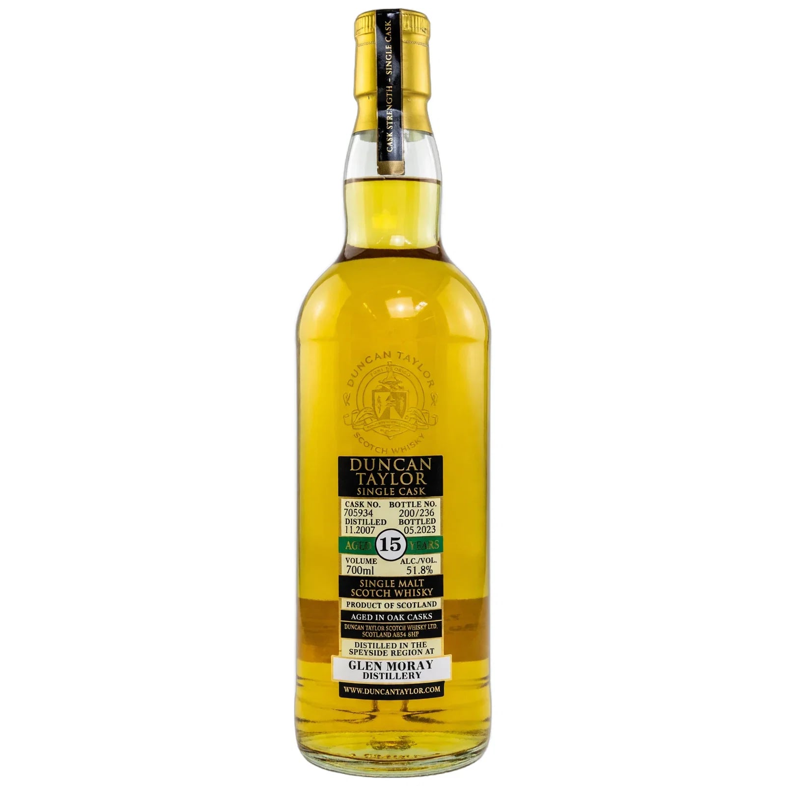 Glen Moray 15 Years Old 2007 Duncan Taylor 705934