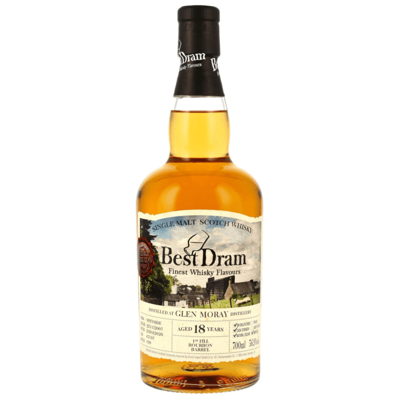 Glen Moray 18 Years Old 2007 Best Dram Cask Nr.5707