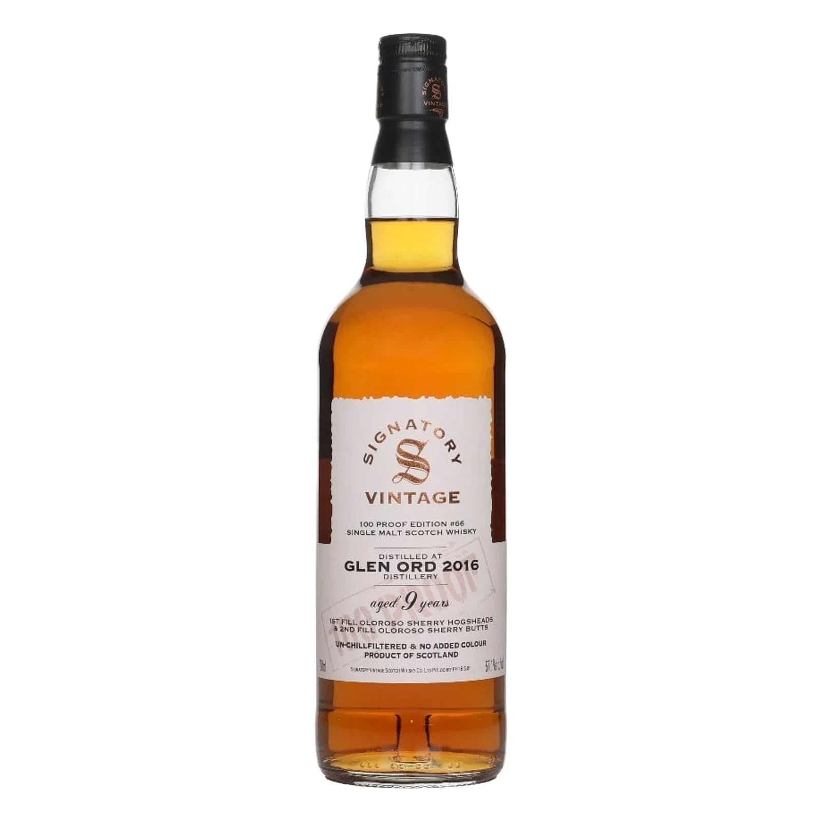 Glen Ord 2016 100 Proof Edition #66 Signatory Vintage