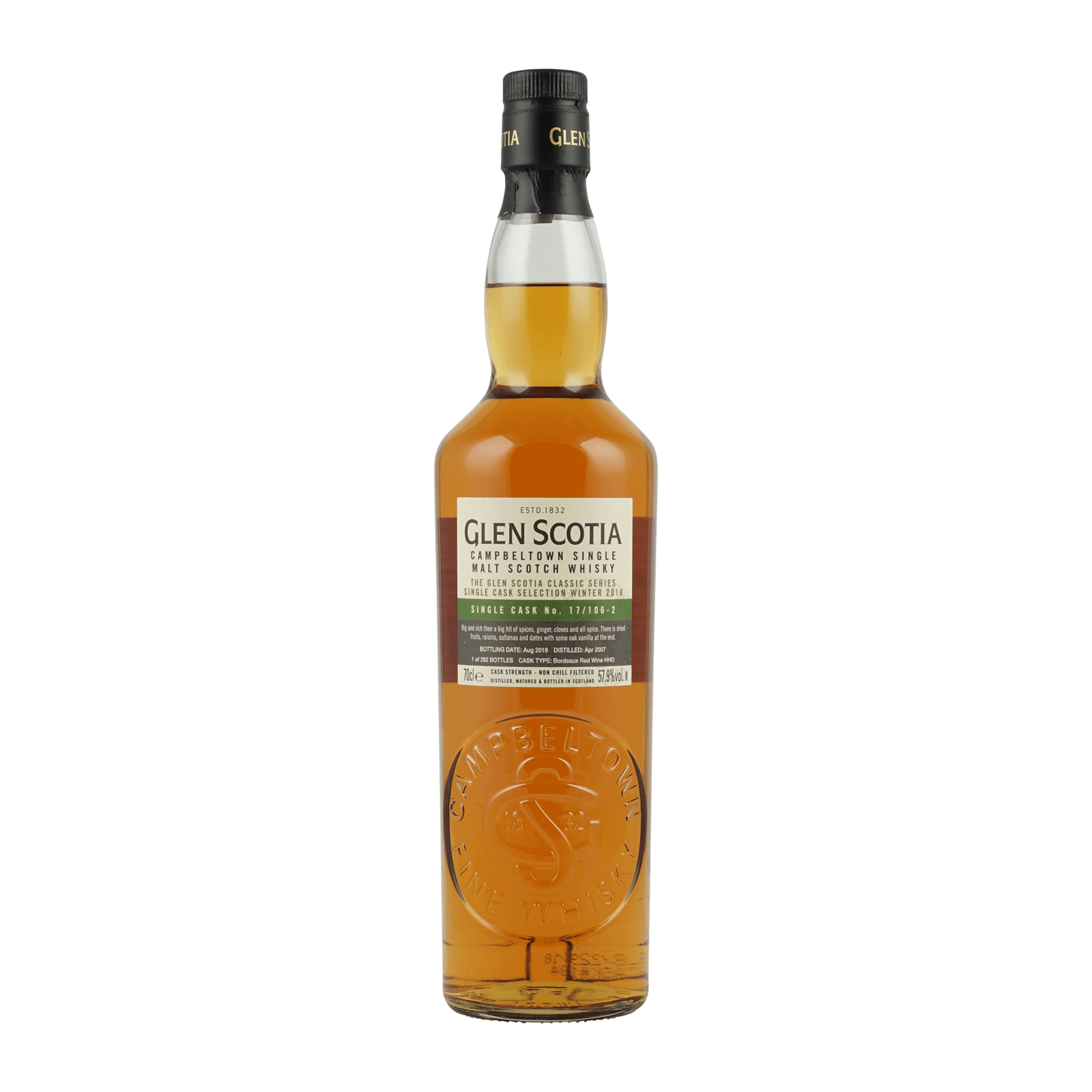 Glen Scotia 11 Years Old 2007 Single Cask Selection Winter 2018 17-106-2