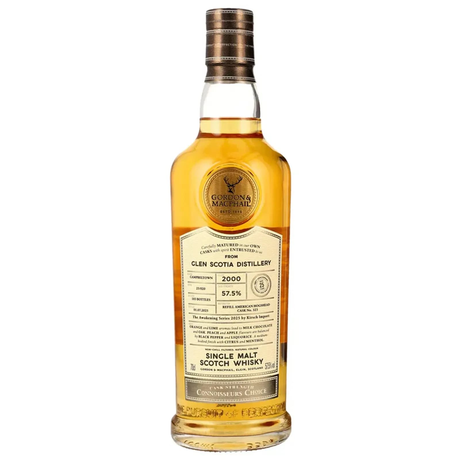 Glen Scotia 25 Years Old 2000 Connoisseurs Choice Cask Strength Gordon & MacPhail Cask 323