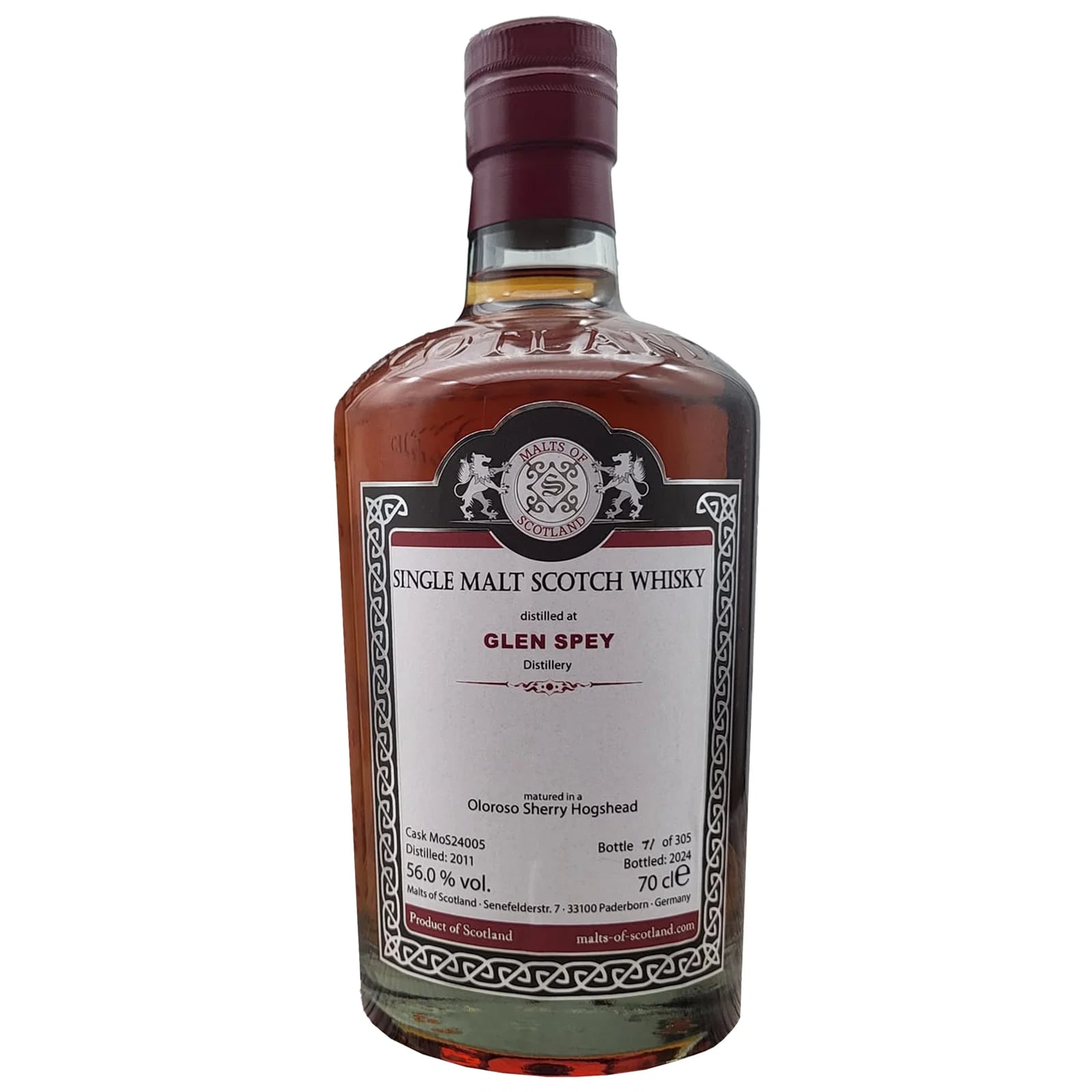 Glen Spey 2011 Malts of Scotland MoS 24005