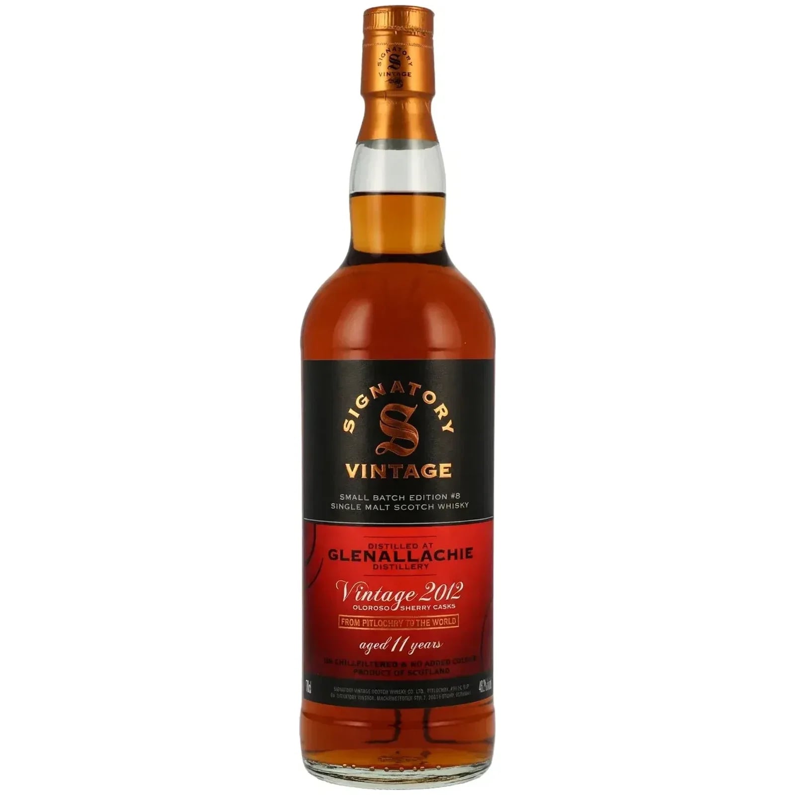 Glenallachie 11 Years Old 2012 Small Batch Signatory Vintage #8