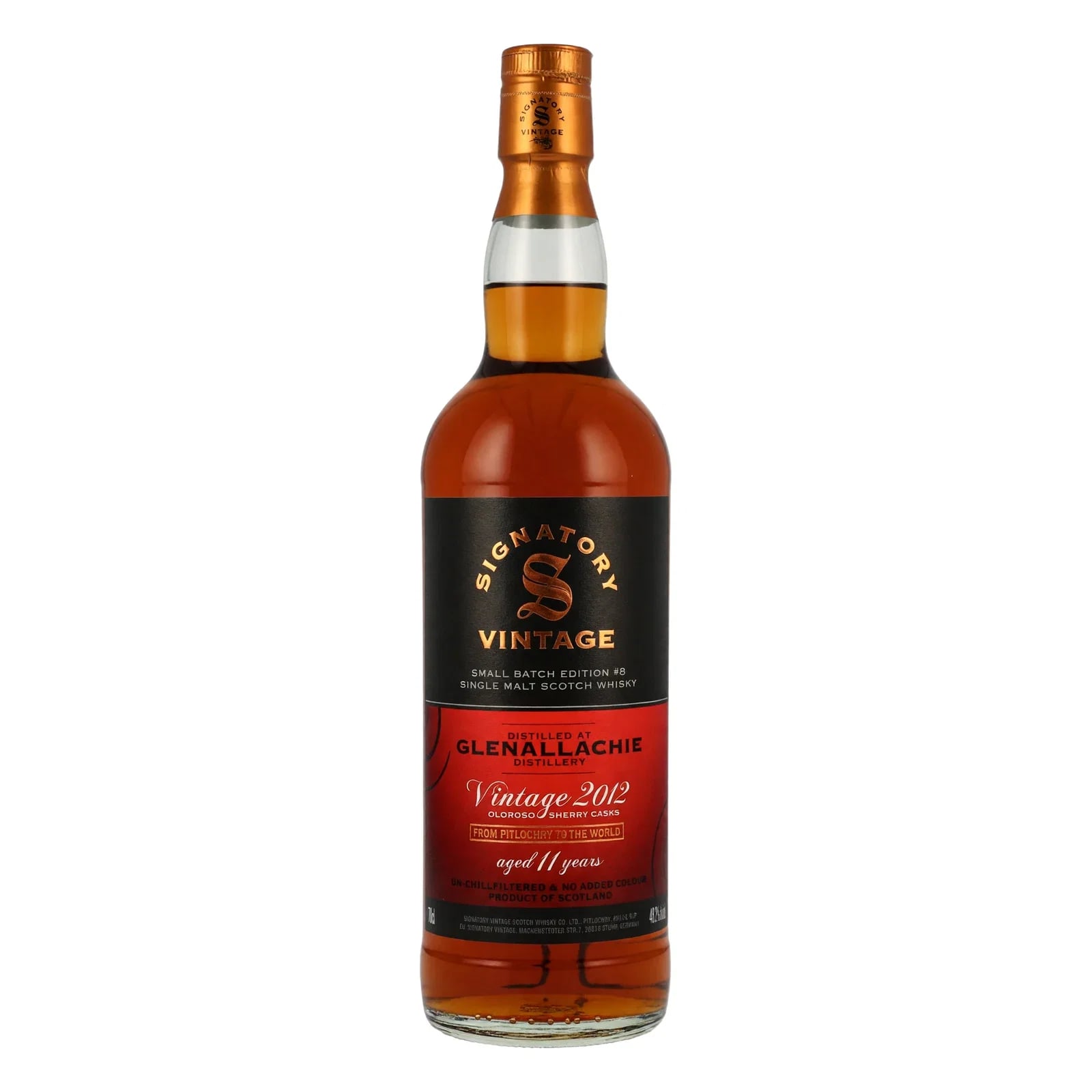 Glenallachie 11 Years Old 2012 Small Batch Signatory Vintage #8