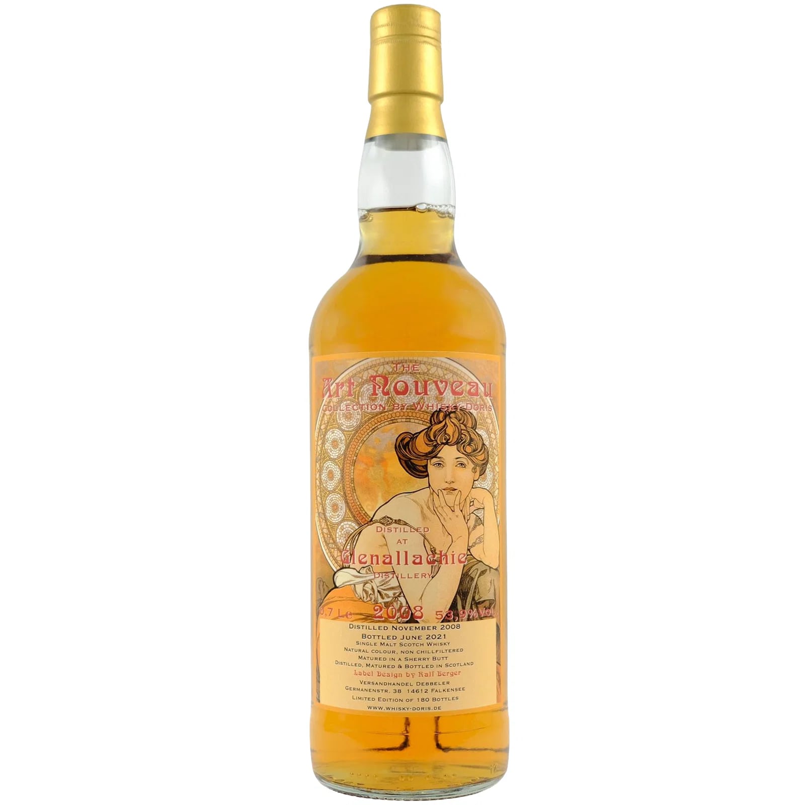 GlenAllachie 12 Years Old 2008 Art Nouveau Whisky-Doris