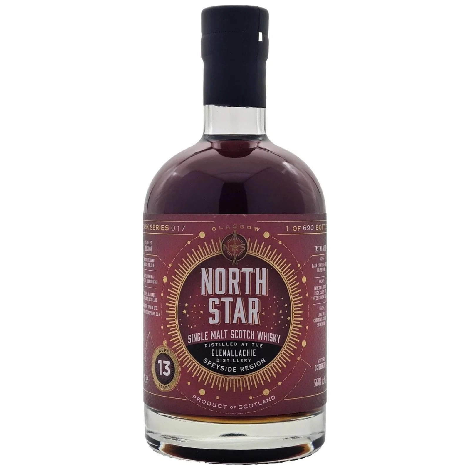 Glenallachie 13 Years Old 2008 Cask Series 017 North Star Spirits