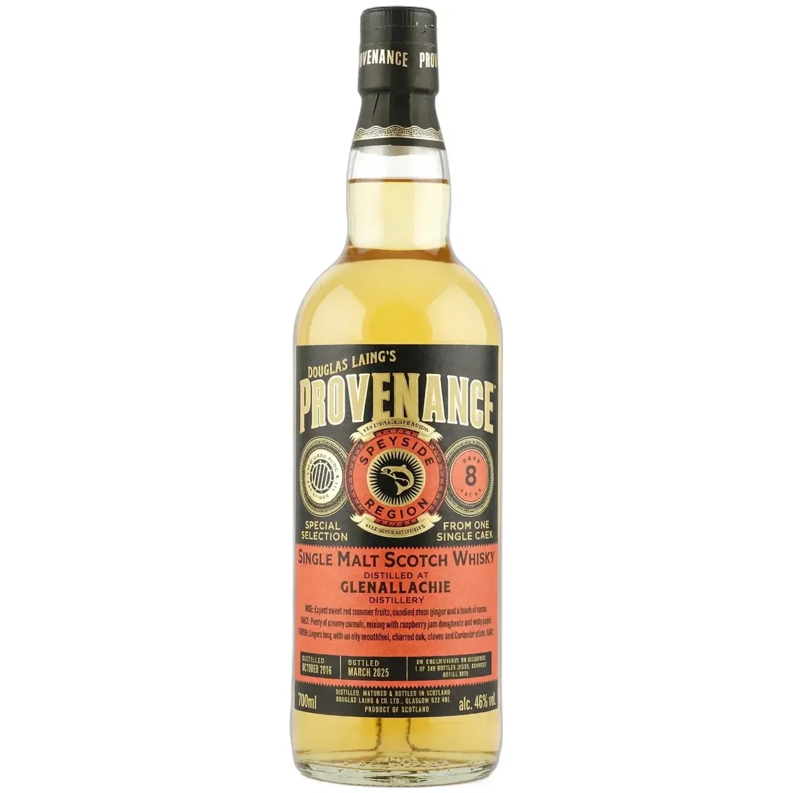 Glenallachie 8 Years Old 2016 Provenance Douglas Laing