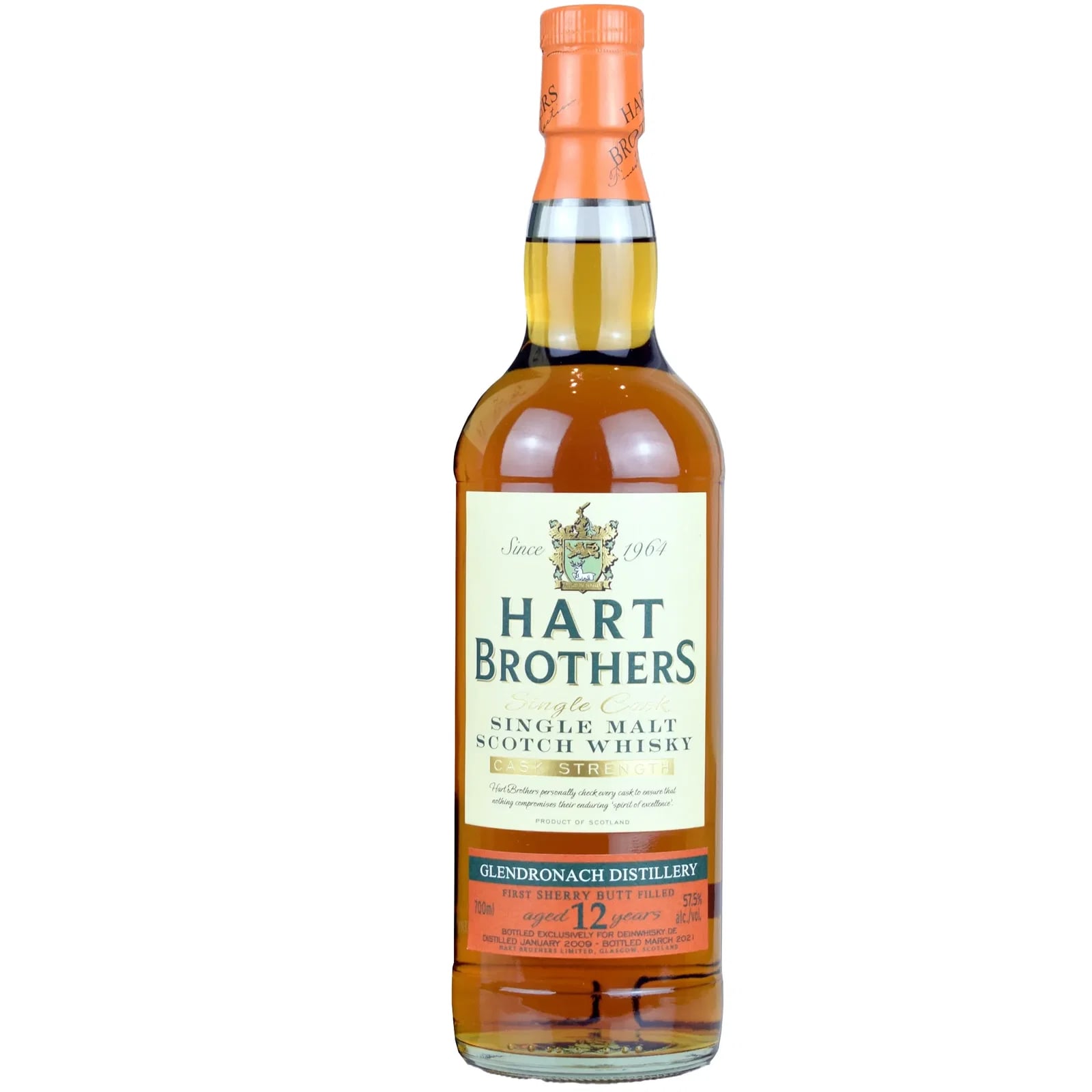 Glendronach 12 Years Old 2009 Single Cask Cask Strength Hart Brothers
