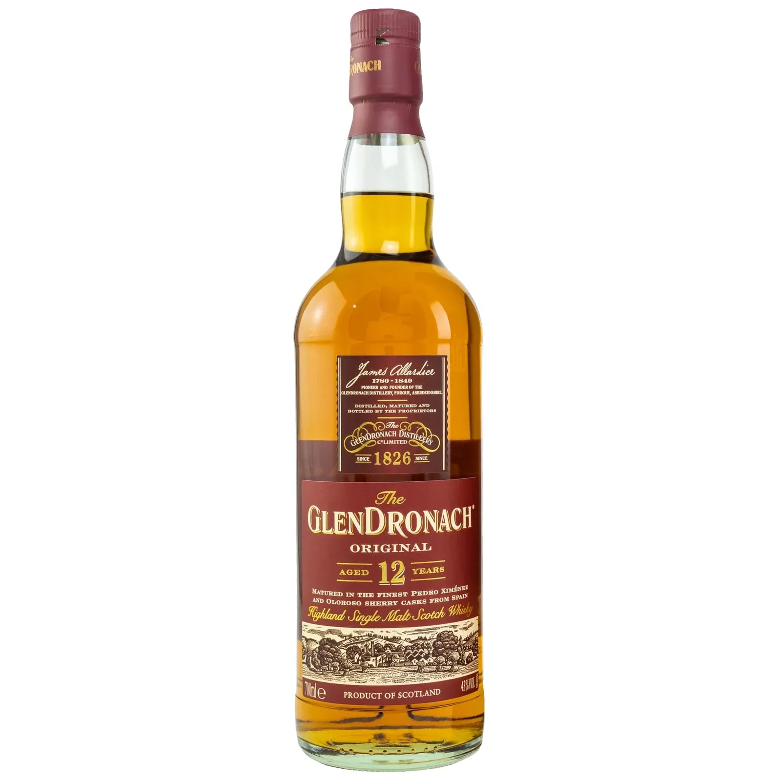 Glendronach 12 Years Old Original Highland Single Malt Scotch Whisky