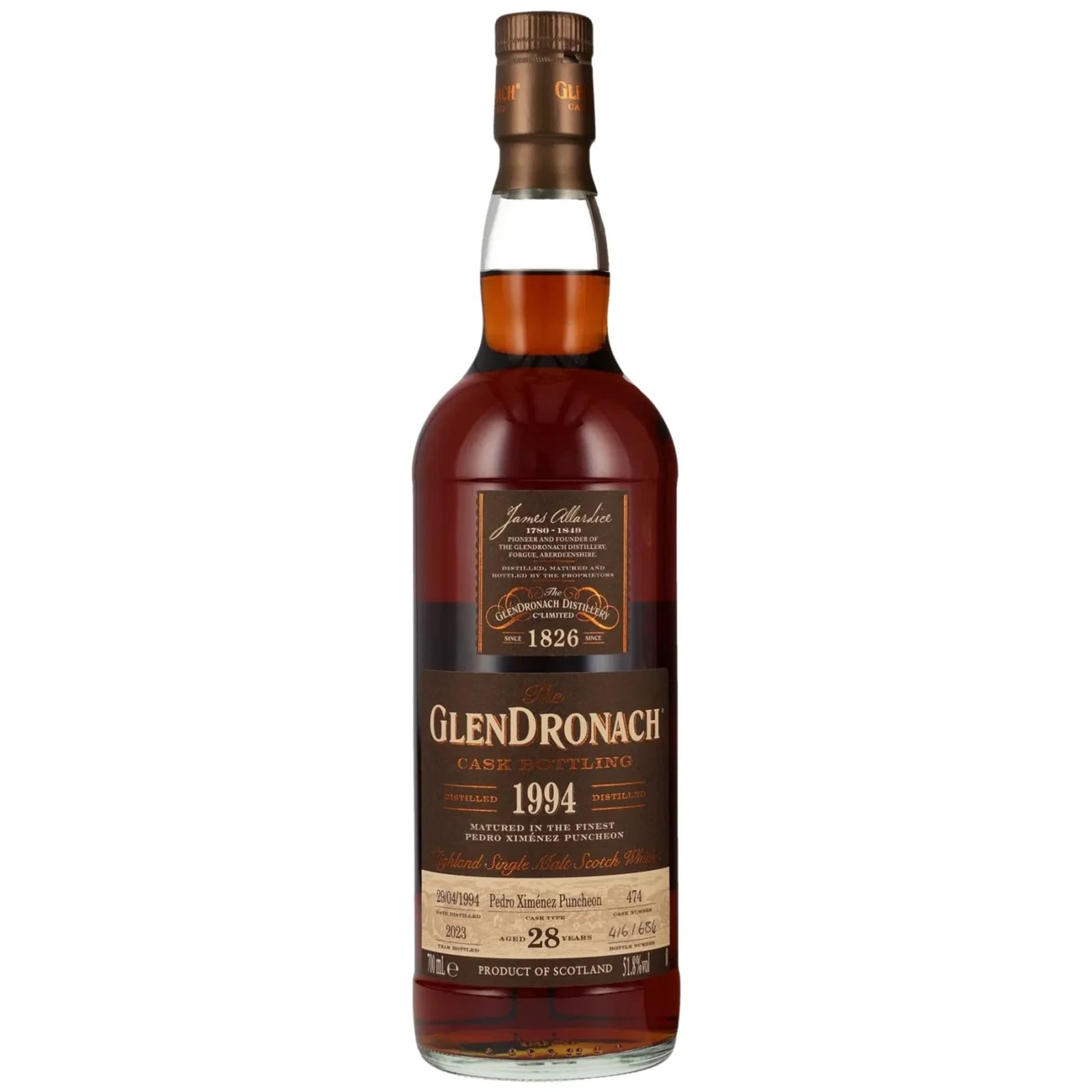 Glendronach 28 Years Old 1994 Cask Bottling 474