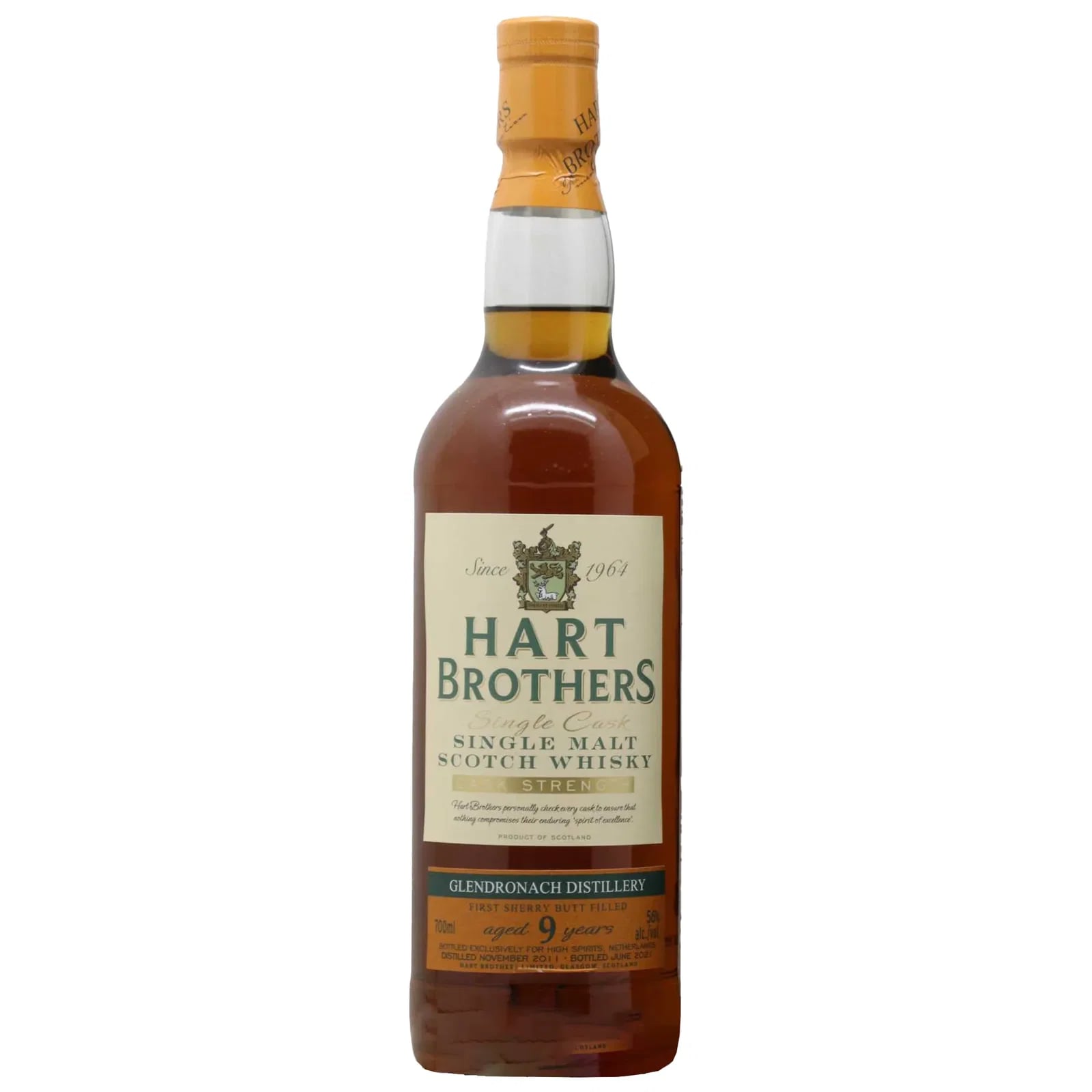 Glendronach 9 Years Old 2011 Single Cask Cask Strength Hart Brothers