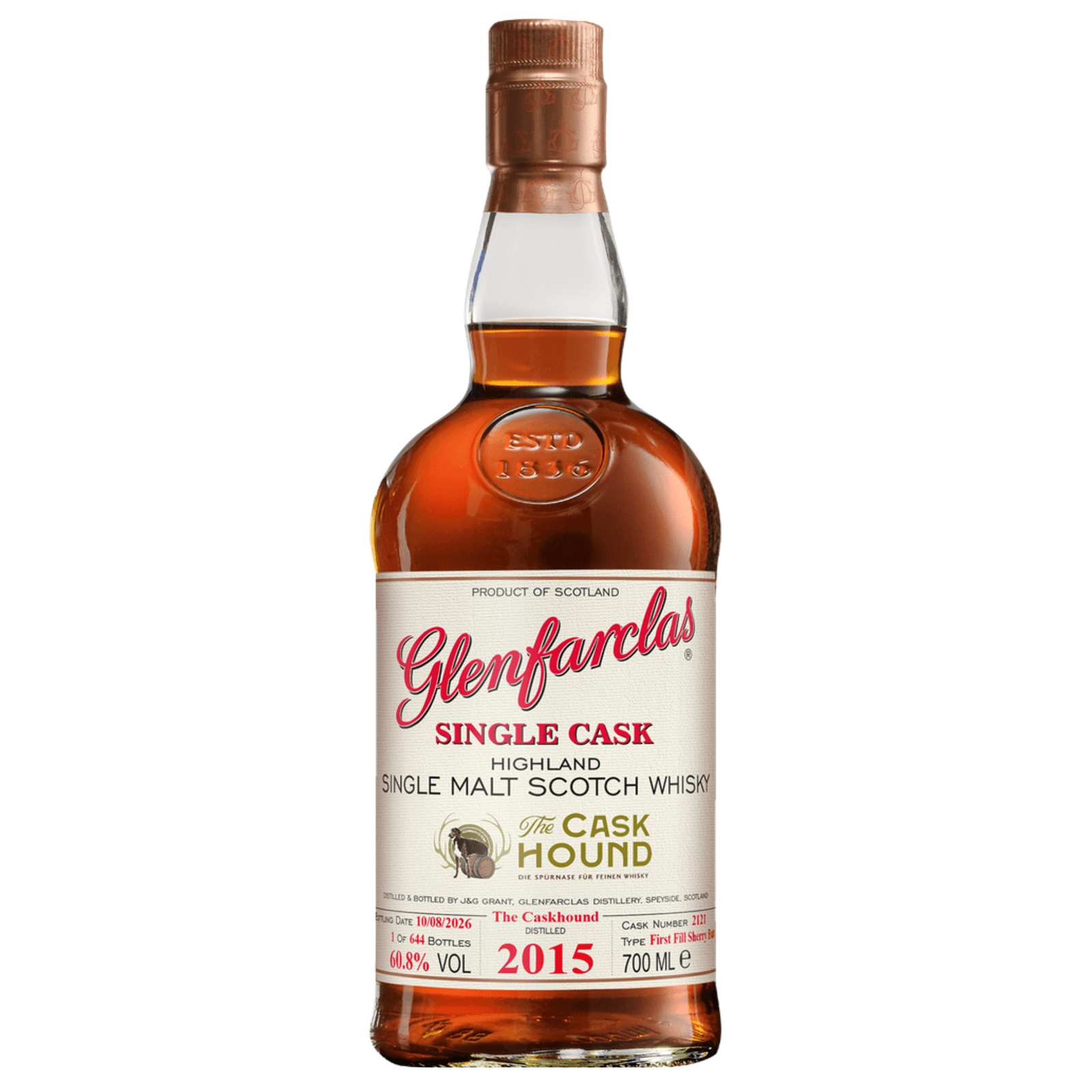 Glenfarclas 11 Years Old 2015 The Caskhound Cask Nr.2121