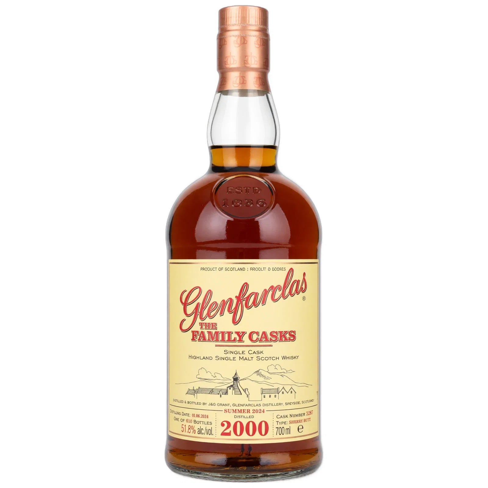 Glenfarclas 2000 Cask Nr. 3287