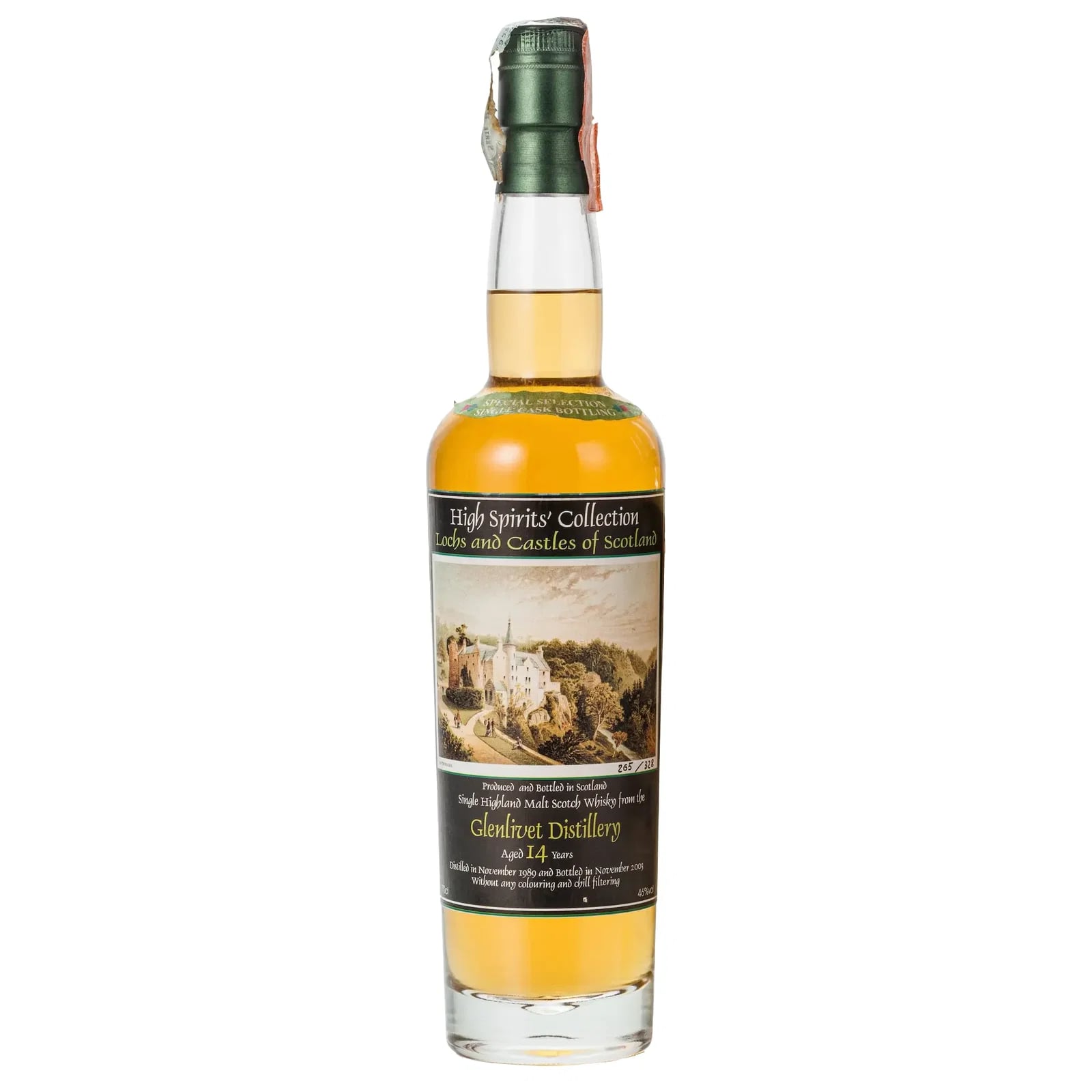 Glenlivet 14 Years Old 1989 Lochs and Castles of Scotland No 4 High Spirits' Collection 23097